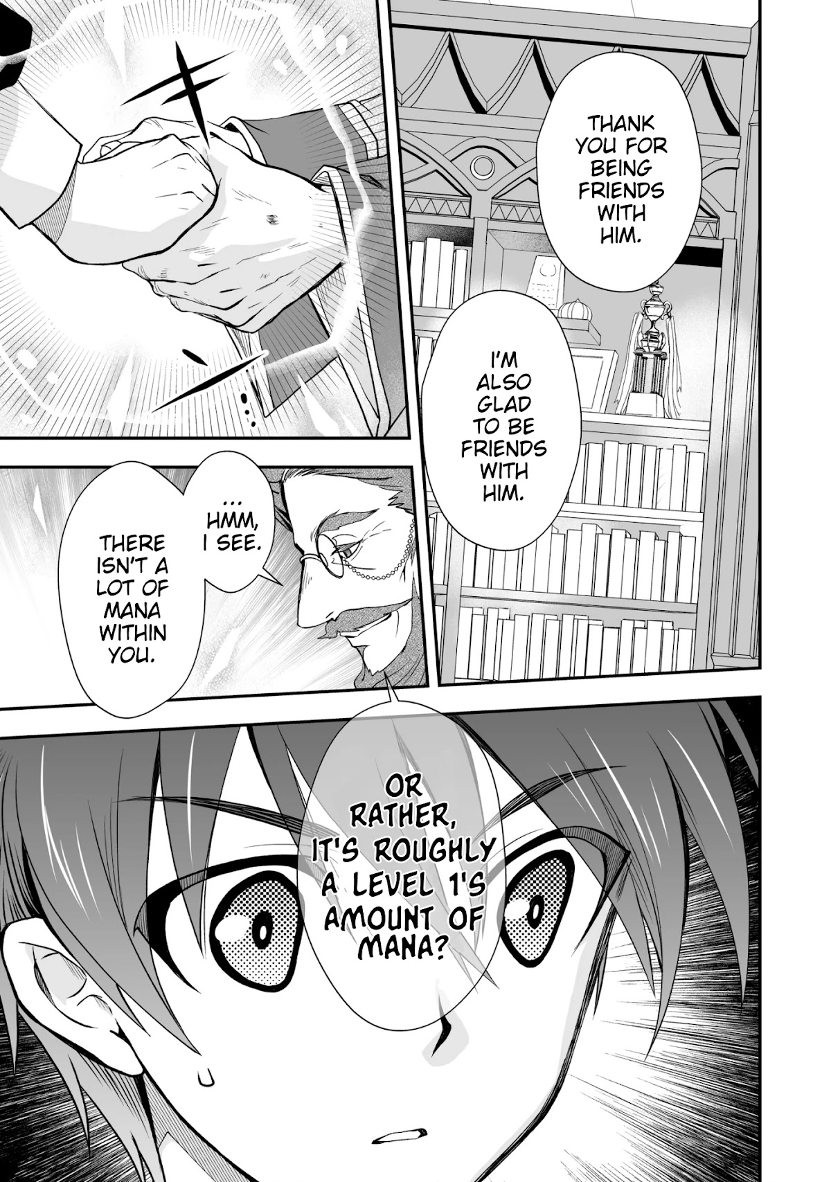 Level 1 no Saikyou kenja ~Noroi de sai kakyuu mahou shika tsukaenaikedo, kami no kanchigai de mugen no maryoku o te ni ire saikyou ni~ Chapter 23 page 19 - Chapter 23: The time for my level to be revealed has come.