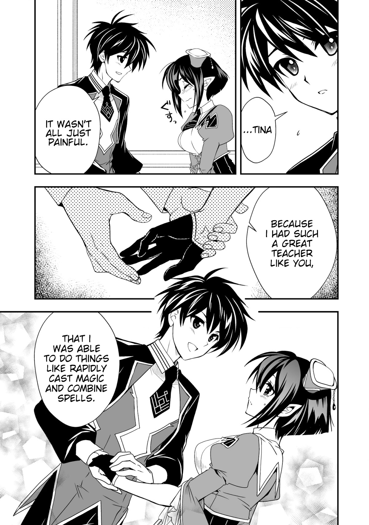 Level 1 no Saikyou kenja ~Noroi de sai kakyuu mahou shika tsukaenaikedo, kami no kanchigai de mugen no maryoku o te ni ire saikyou ni~ Chapter 24 page 11 - Chapter 24: I found out my classmate's identity