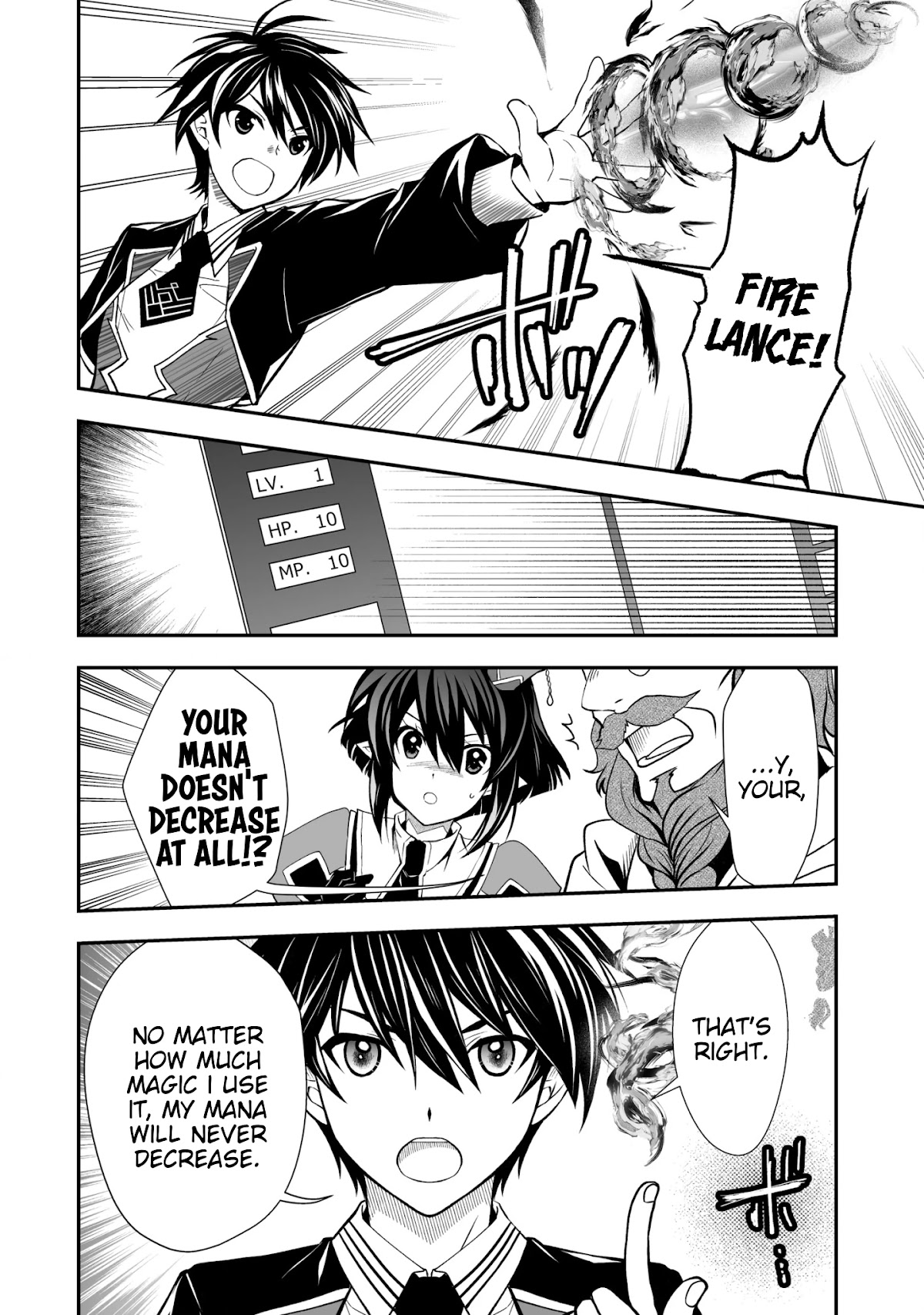 Level 1 no Saikyou kenja ~Noroi de sai kakyuu mahou shika tsukaenaikedo, kami no kanchigai de mugen no maryoku o te ni ire saikyou ni~ Chapter 24 page 4 - Chapter 24: I found out my classmate's identity