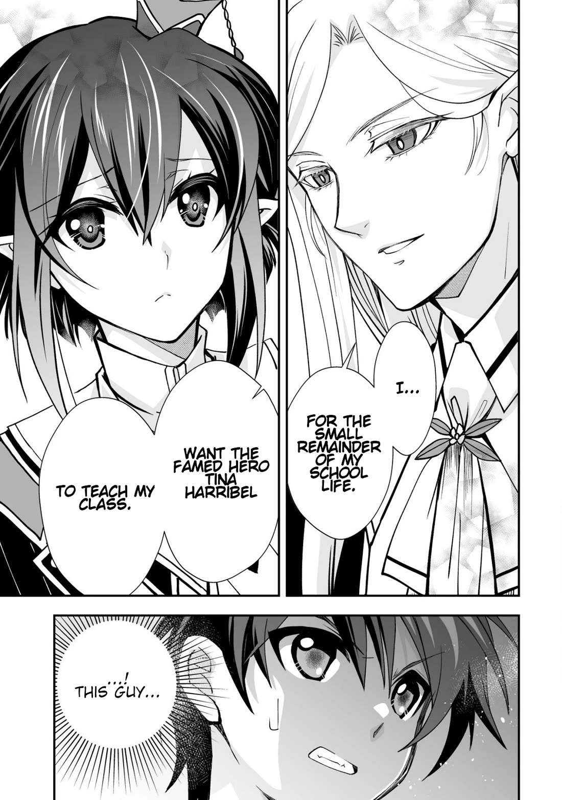 Level 1 no Saikyou kenja ~Noroi de sai kakyuu mahou shika tsukaenaikedo, kami no kanchigai de mugen no maryoku o te ni ire saikyou ni~ Chapter 30 page 21 - Chapter 30: The student council president stands in the way of my life in another world