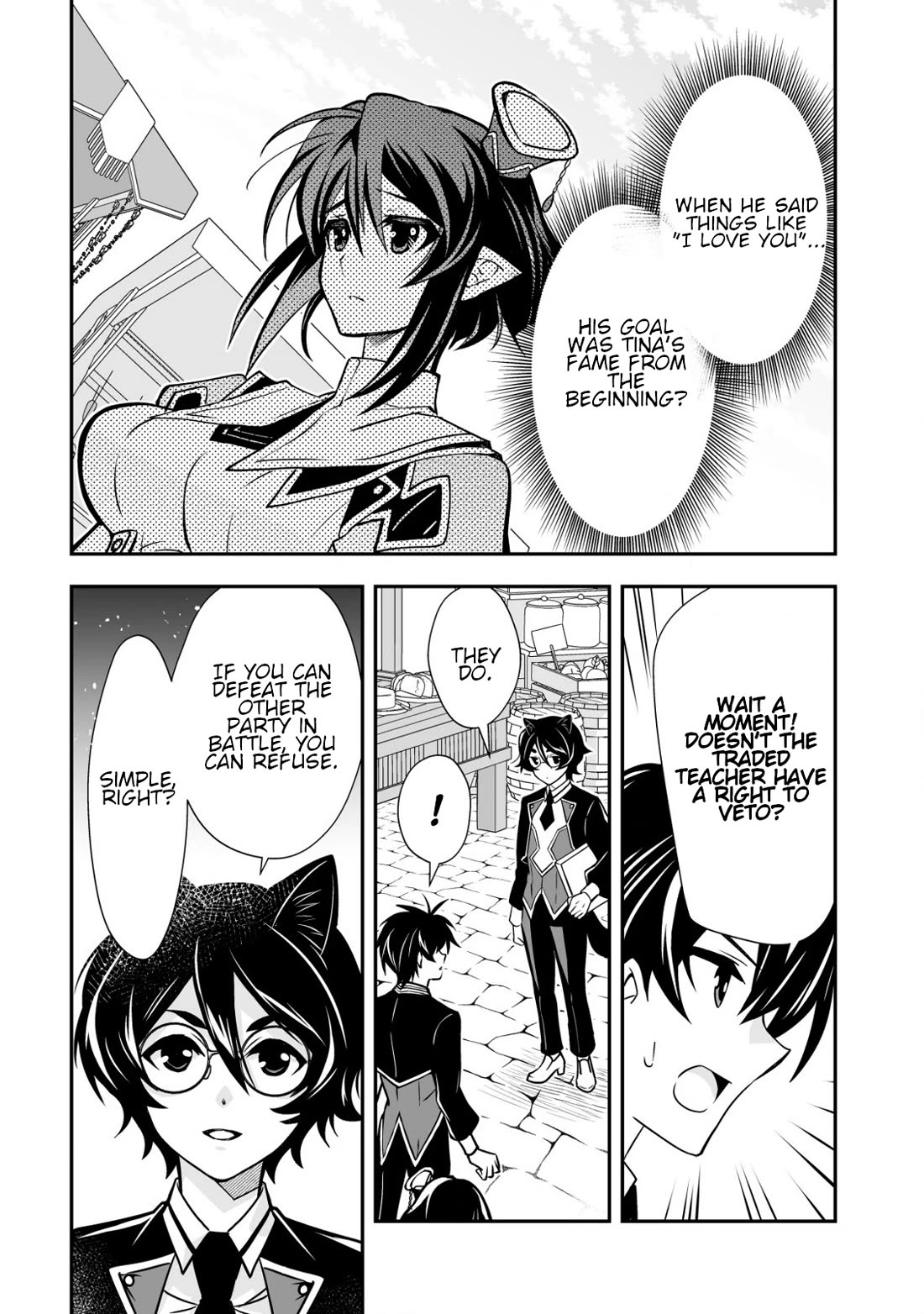 Level 1 no Saikyou kenja ~Noroi de sai kakyuu mahou shika tsukaenaikedo, kami no kanchigai de mugen no maryoku o te ni ire saikyou ni~ Chapter 30 page 22 - Chapter 30: The student council president stands in the way of my life in another world