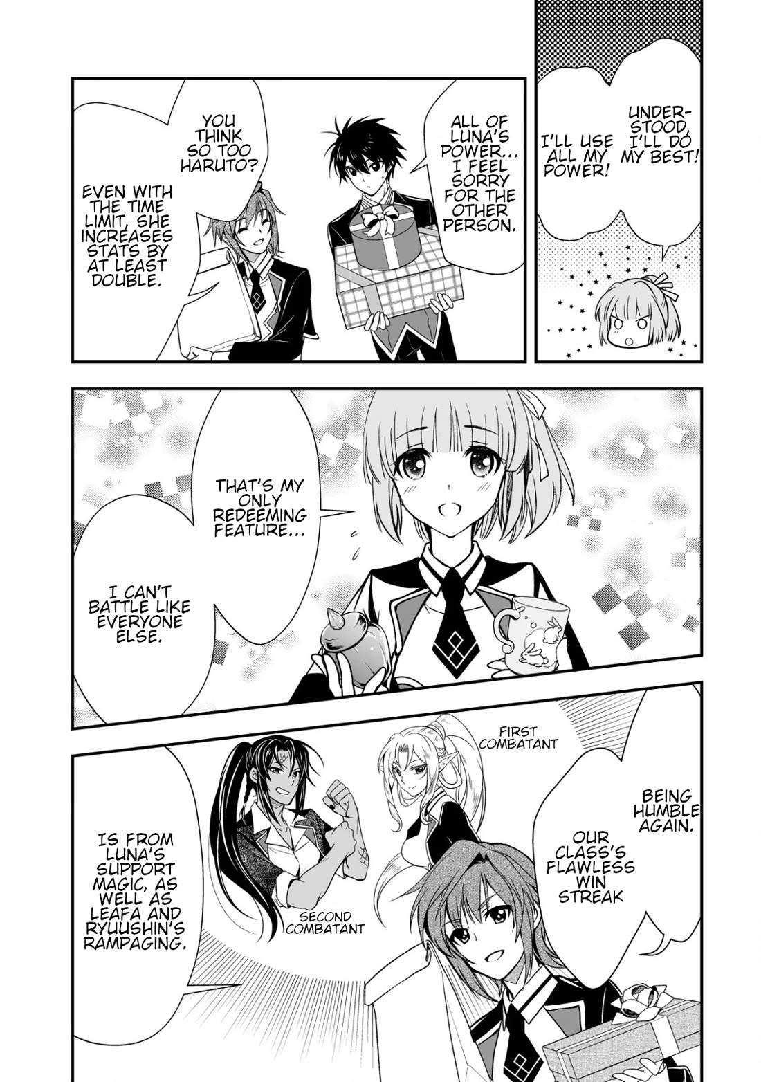 Level 1 no Saikyou kenja ~Noroi de sai kakyuu mahou shika tsukaenaikedo, kami no kanchigai de mugen no maryoku o te ni ire saikyou ni~ Chapter 31 page 5 - Chapter 31: I have classmates I can trust