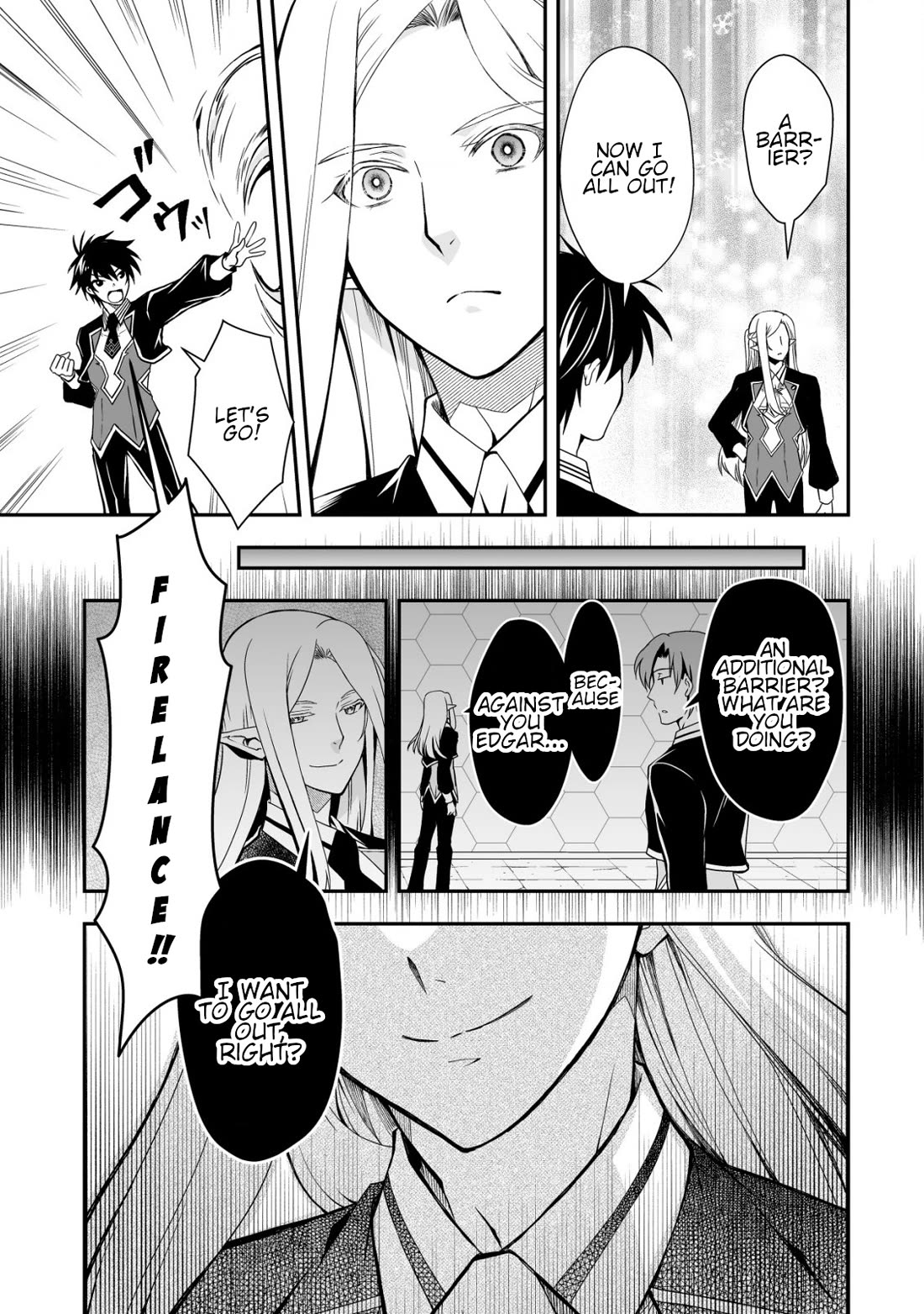 Level 1 no Saikyou kenja ~Noroi de sai kakyuu mahou shika tsukaenaikedo, kami no kanchigai de mugen no maryoku o te ni ire saikyou ni~ Chapter 32 page 15 - Chapter 32: A serious battle starts between us