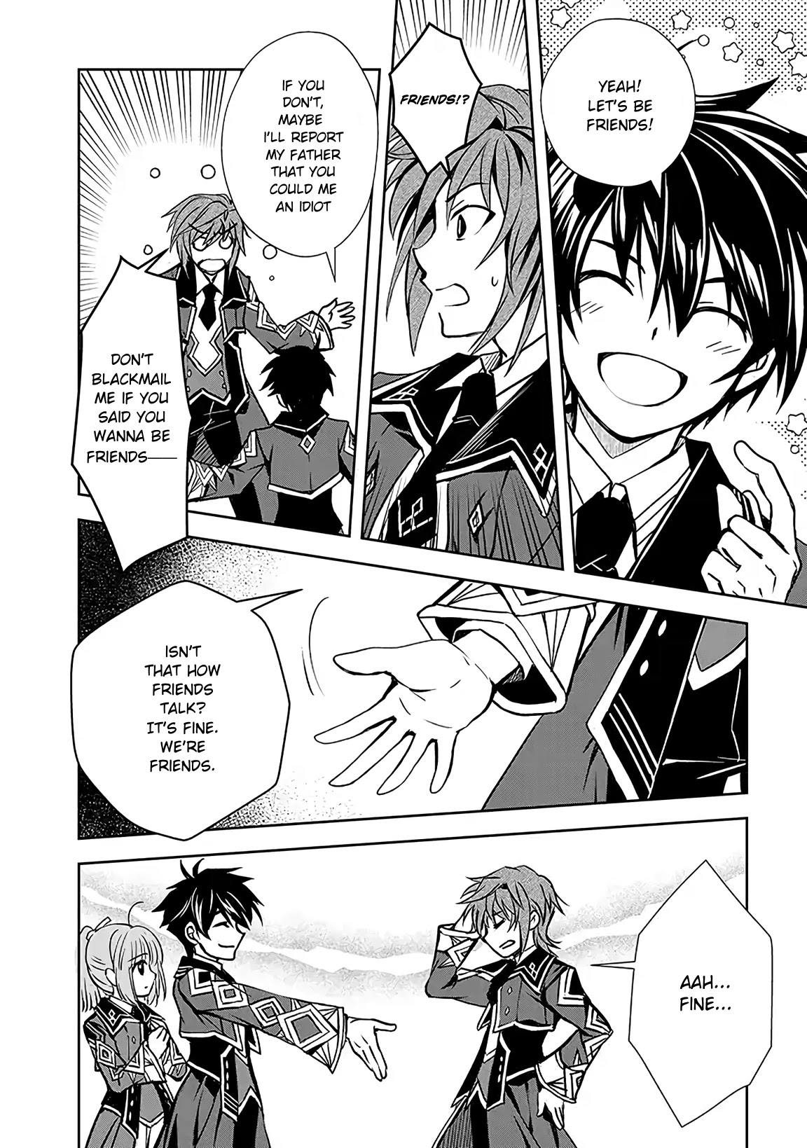 Level 1 no Saikyou kenja ~Noroi de sai kakyuu mahou shika tsukaenaikedo, kami no kanchigai de mugen no maryoku o te ni ire saikyou ni~ Chapter 4 page 4 - Chapter 4: The girl that I saved became a friend