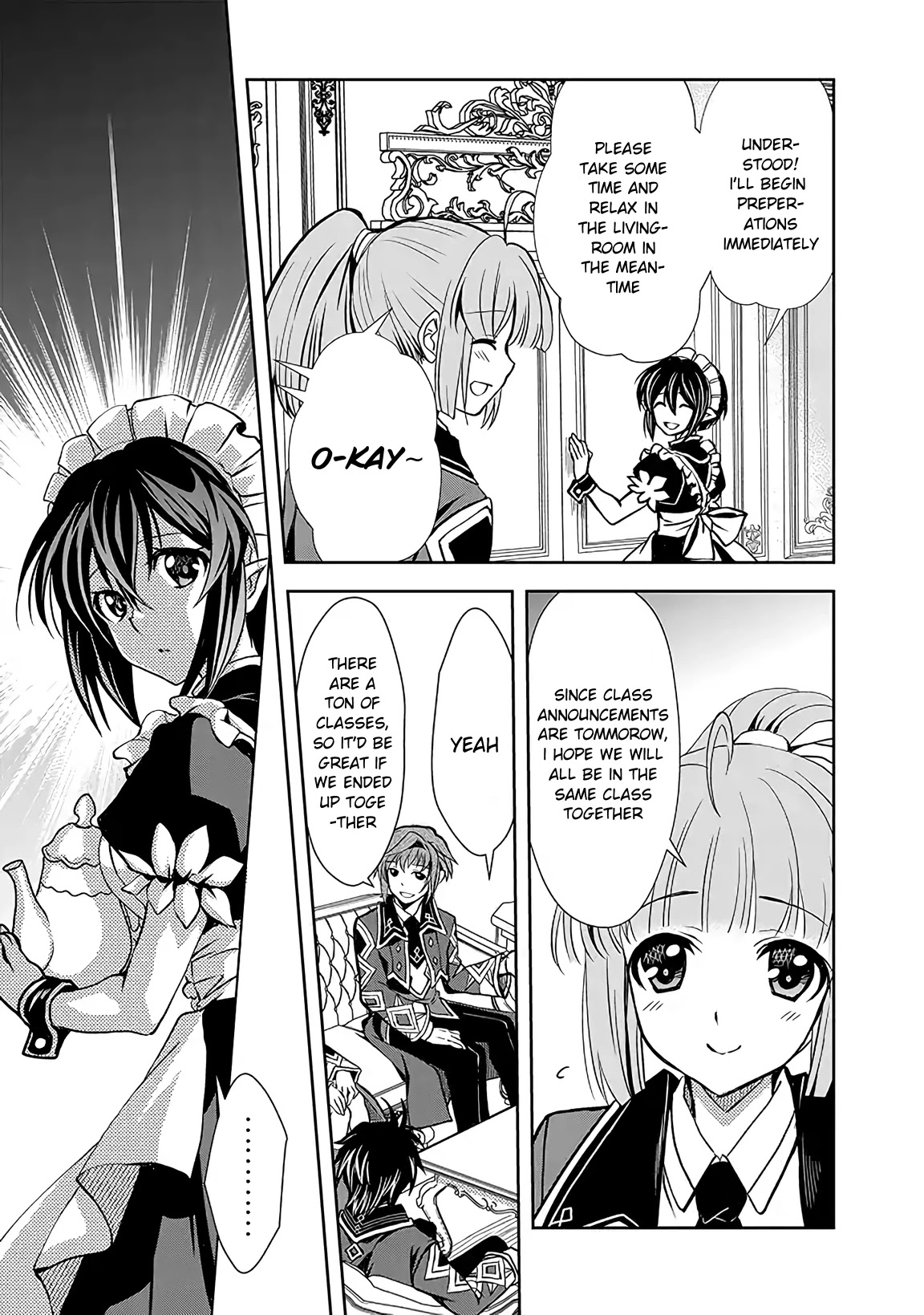 Level 1 no Saikyou kenja ~Noroi de sai kakyuu mahou shika tsukaenaikedo, kami no kanchigai de mugen no maryoku o te ni ire saikyou ni~ Chapter 4 page 9 - Chapter 4: The girl that I saved became a friend
