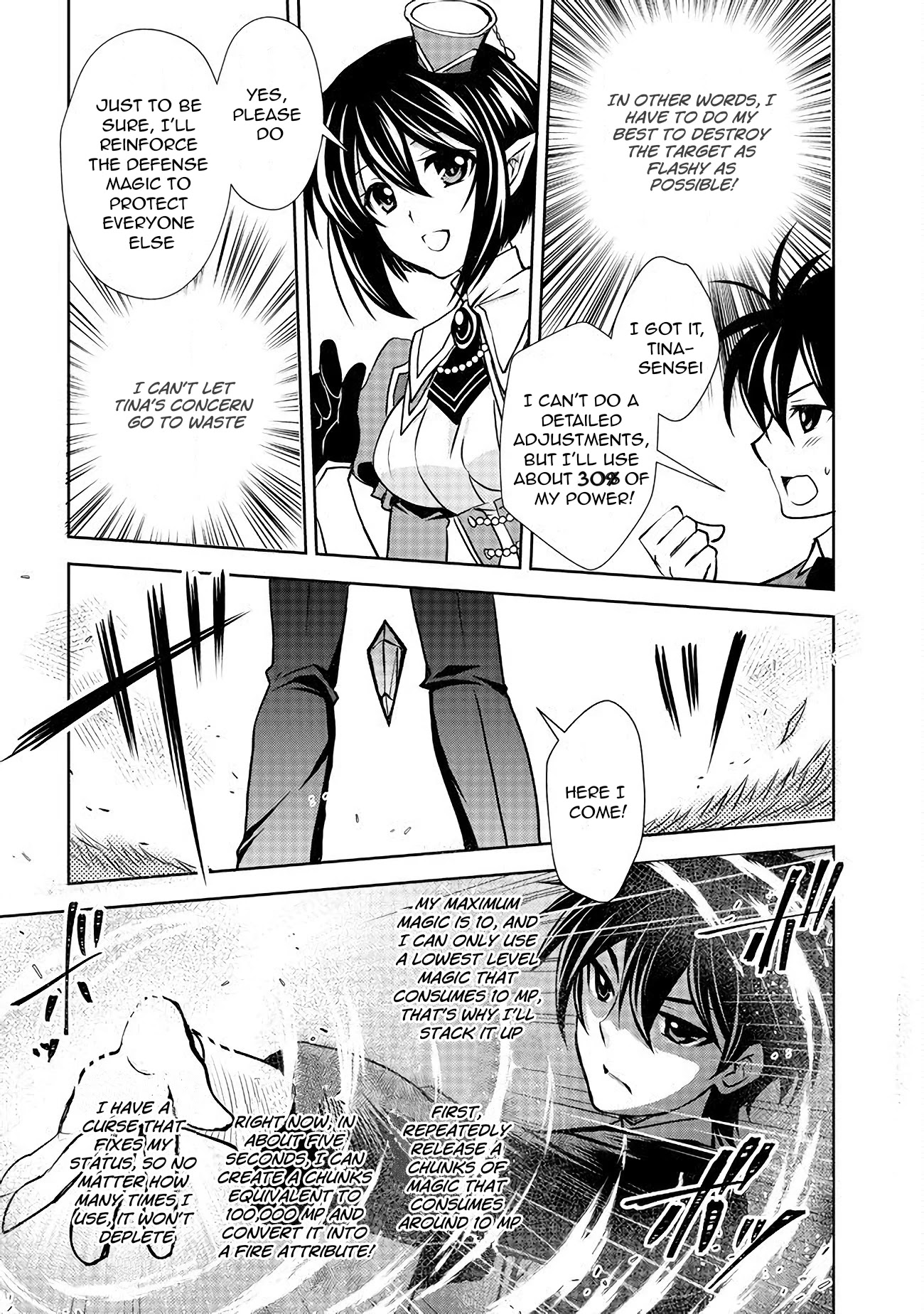 Level 1 no Saikyou kenja ~Noroi de sai kakyuu mahou shika tsukaenaikedo, kami no kanchigai de mugen no maryoku o te ni ire saikyou ni~ Chapter 6 page 13 - Chapter 6: All my classmates were cheat level