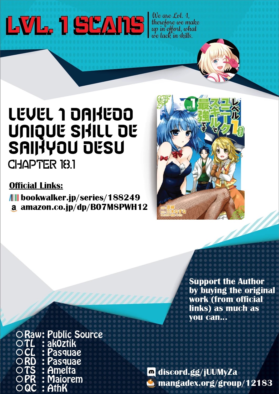 Level 1 with S-rank Drop Rate is the Strongest Chapter 18.1 page 17 - Chapter 18.1