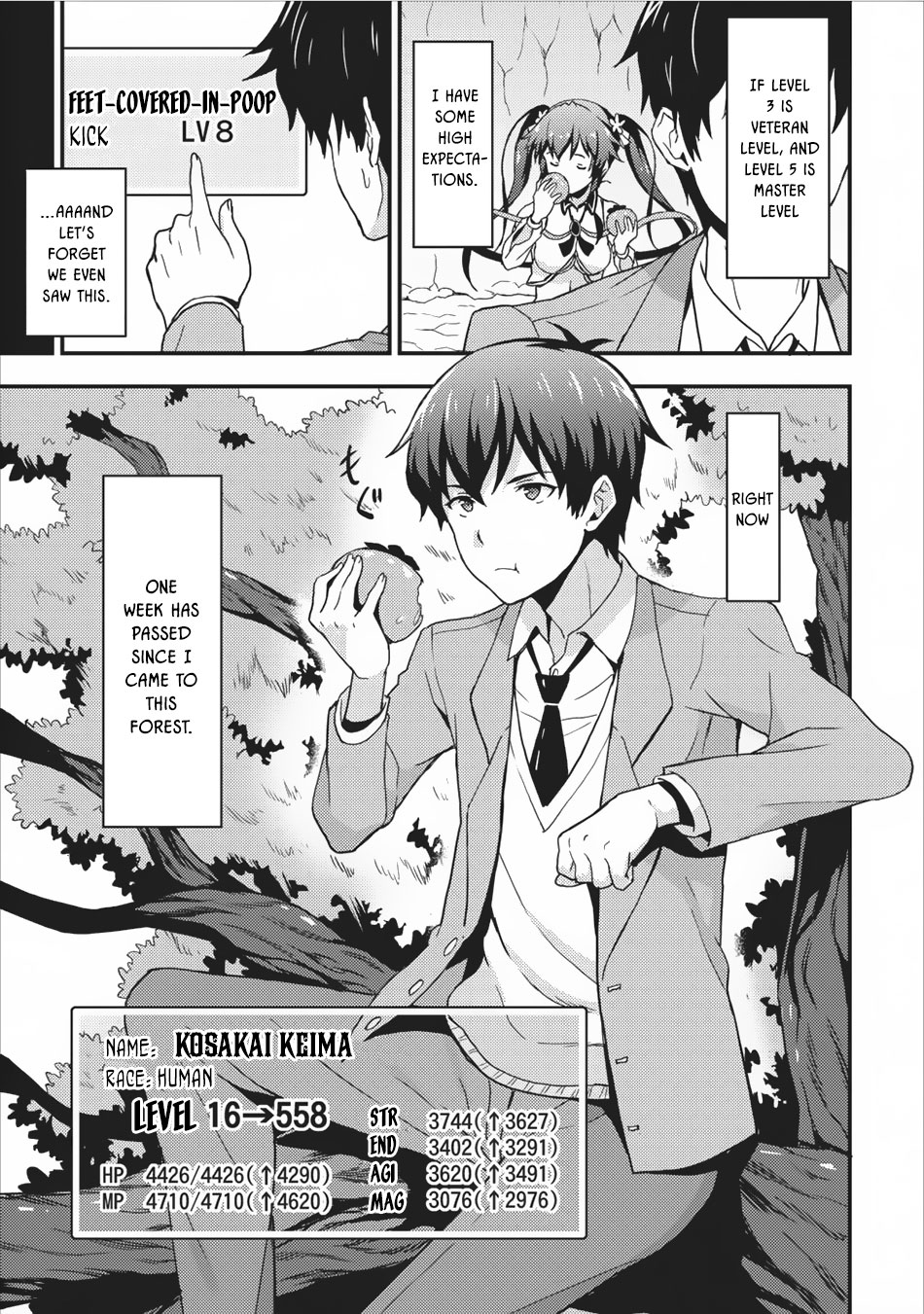 Level Up Just By Eating Chapter 2 page 22 - Chapter 2: The Four Heavenly Kings of the Forest