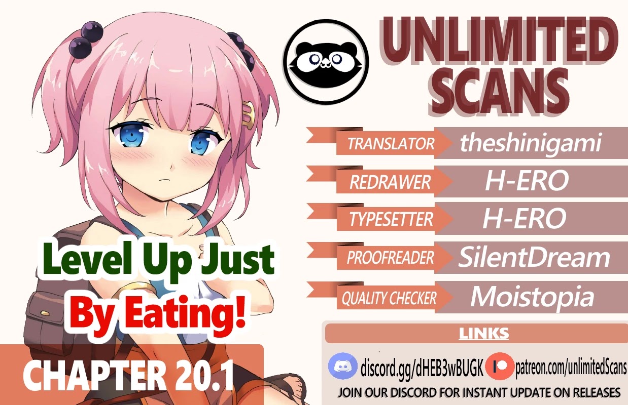 Level Up Just By Eating Chapter 20.1 page 1 - Chapter 20.1 - 20.3