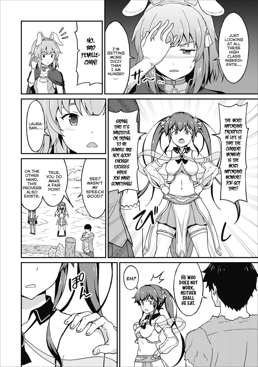 Level Up Just By Eating Chapter 9.1 page 8 - Chapter 9.1 - 9.2: He Who Does Not Work, Neither Shall He Eat!!