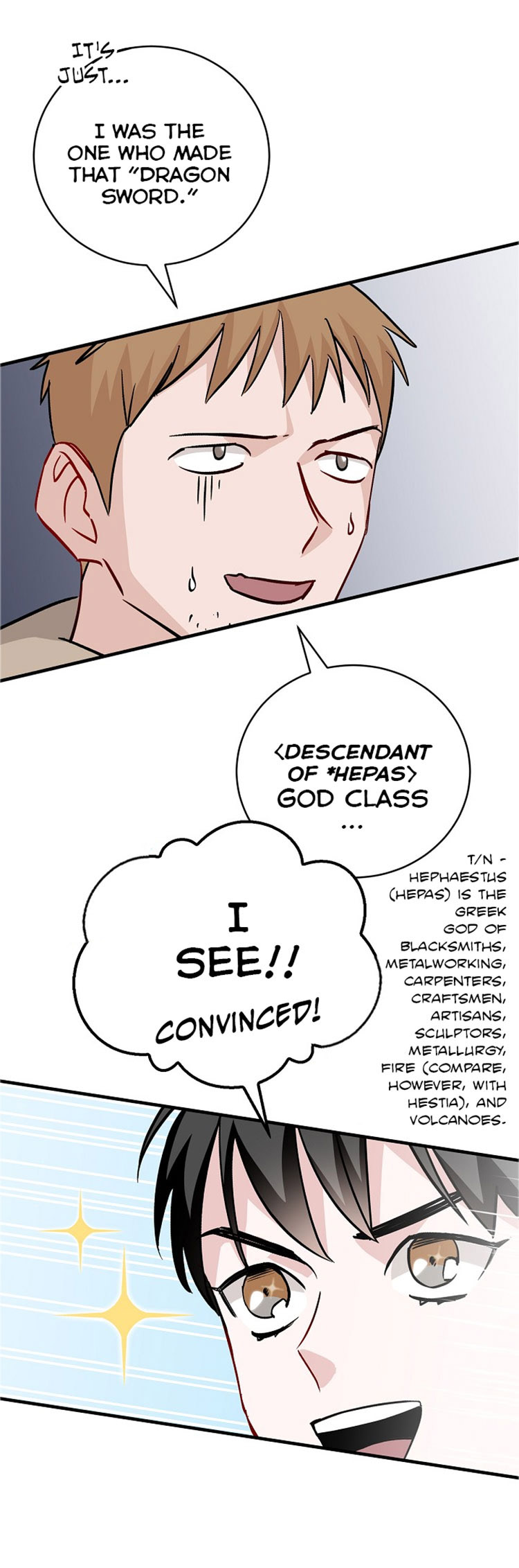 Leveling Up, by Only Eating! Chapter 35 page 13 - Chapter 35: Blacksmith