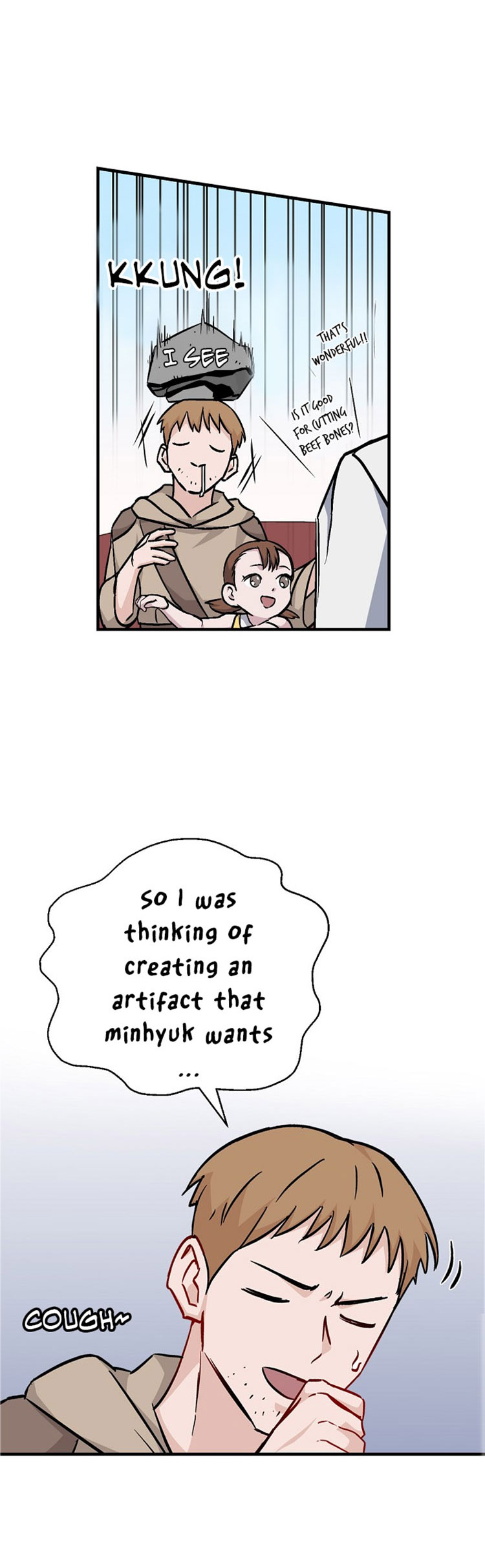 Leveling Up, by Only Eating! Chapter 35 page 14 - Chapter 35: Blacksmith