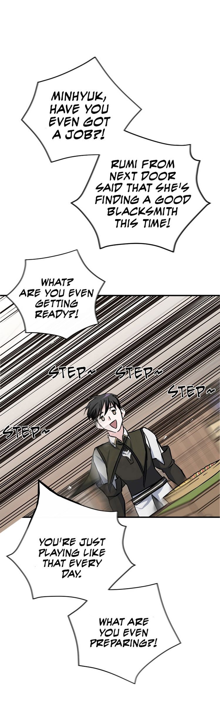 Leveling Up, by Only Eating! Chapter 35 page 42 - Chapter 35: Blacksmith
