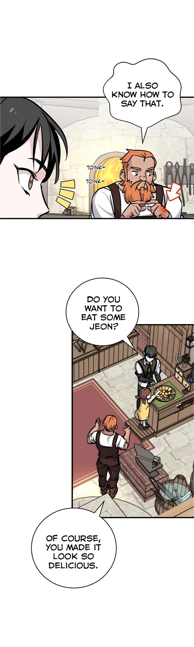Leveling Up, by Only Eating! Chapter 35 page 52 - Chapter 35: Blacksmith