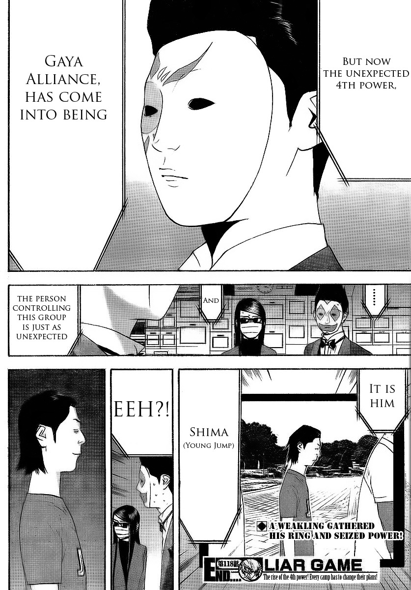 Liar Game Chapter 118 page 18 - Chapter 118: Ambush