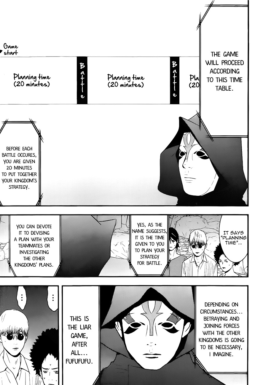 Liar Game Chapter 184 page 11 - Chapter 184: The Records of the Four Kingdoms Game