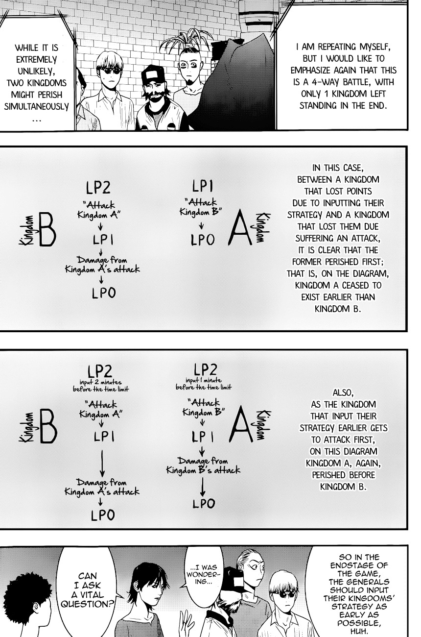 Liar Game Chapter 184 page 13 - Chapter 184: The Records of the Four Kingdoms Game