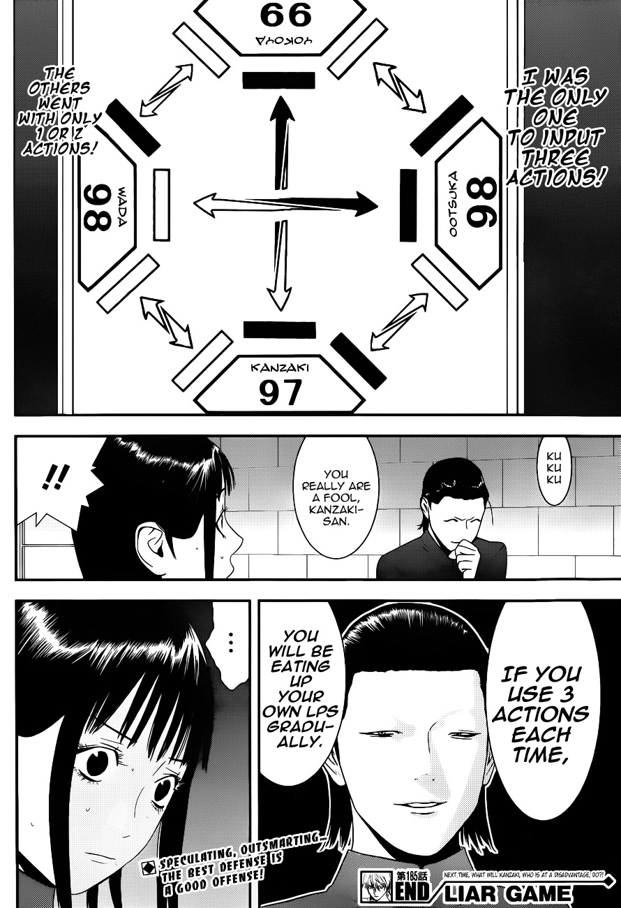 Liar Game Chapter 185 page 18 - Chapter 185: Offense and Defense