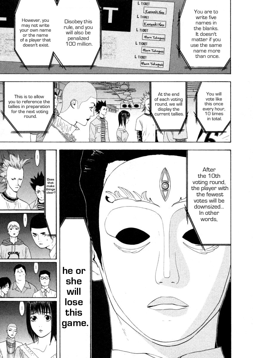 Liar Game Chapter 19 page 17 - Chapter 19: Downsizing Game