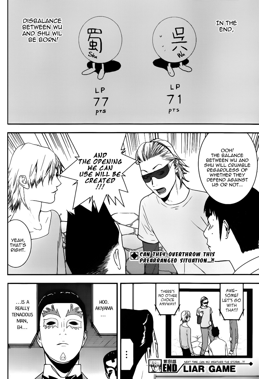Liar Game Chapter 191 page 18 - Chapter 191: Disbalance