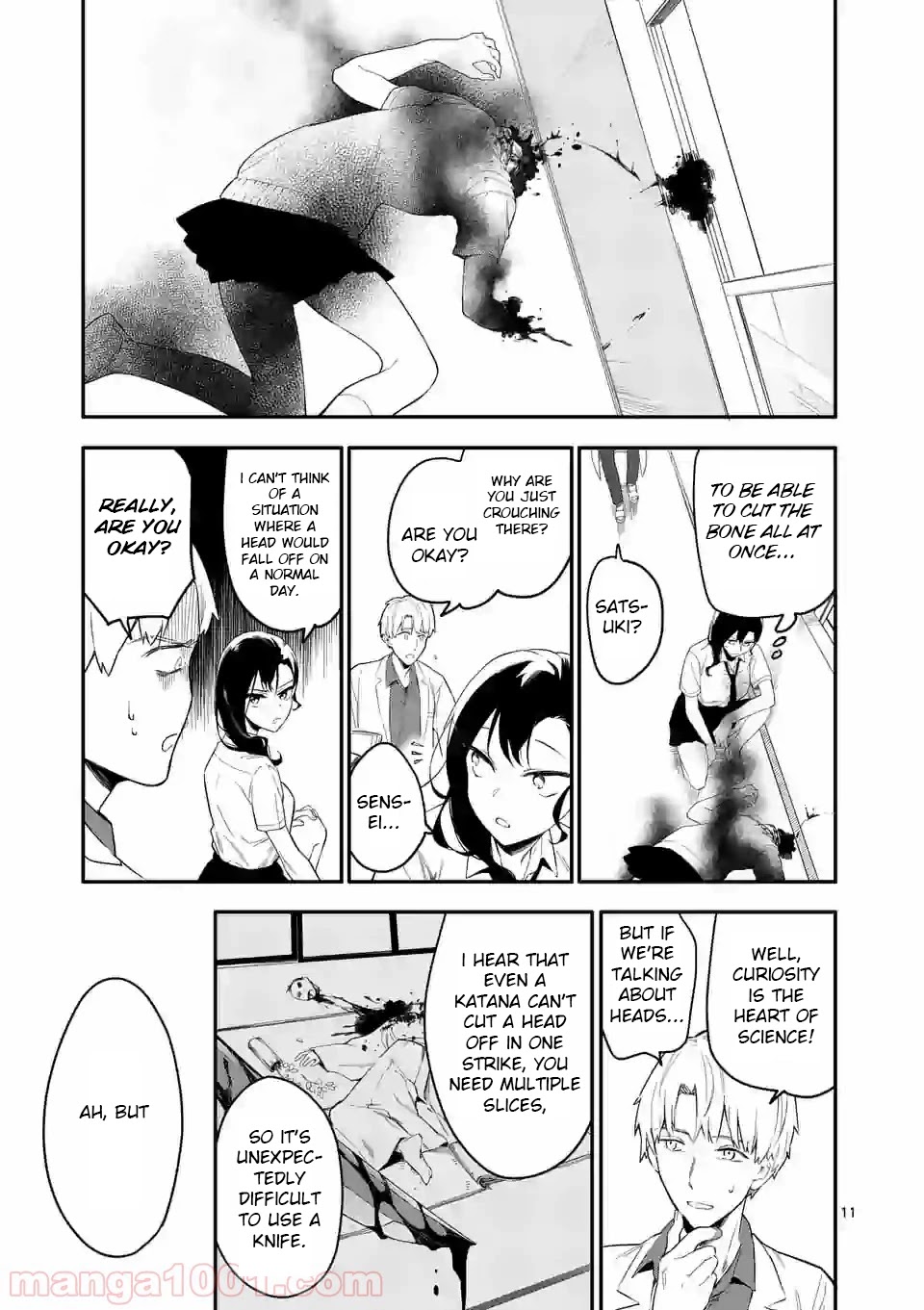 Liar Satsuki Can See Death Chapter 1 page 11 - Chapter 1: Decapitation