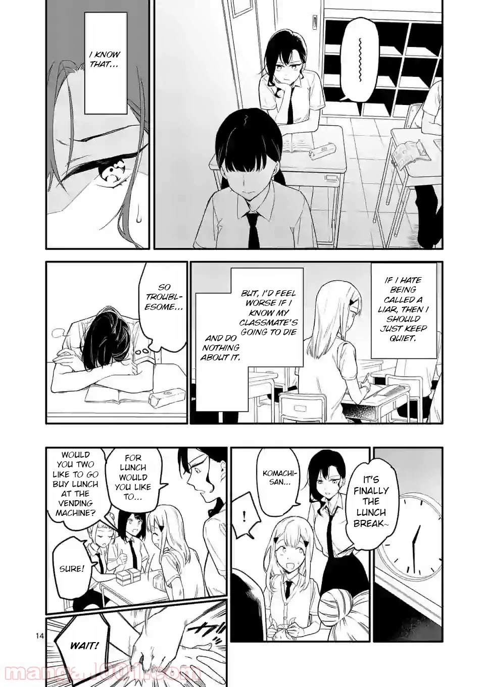 Liar Satsuki Can See Death Chapter 1 page 14 - Chapter 1: Decapitation