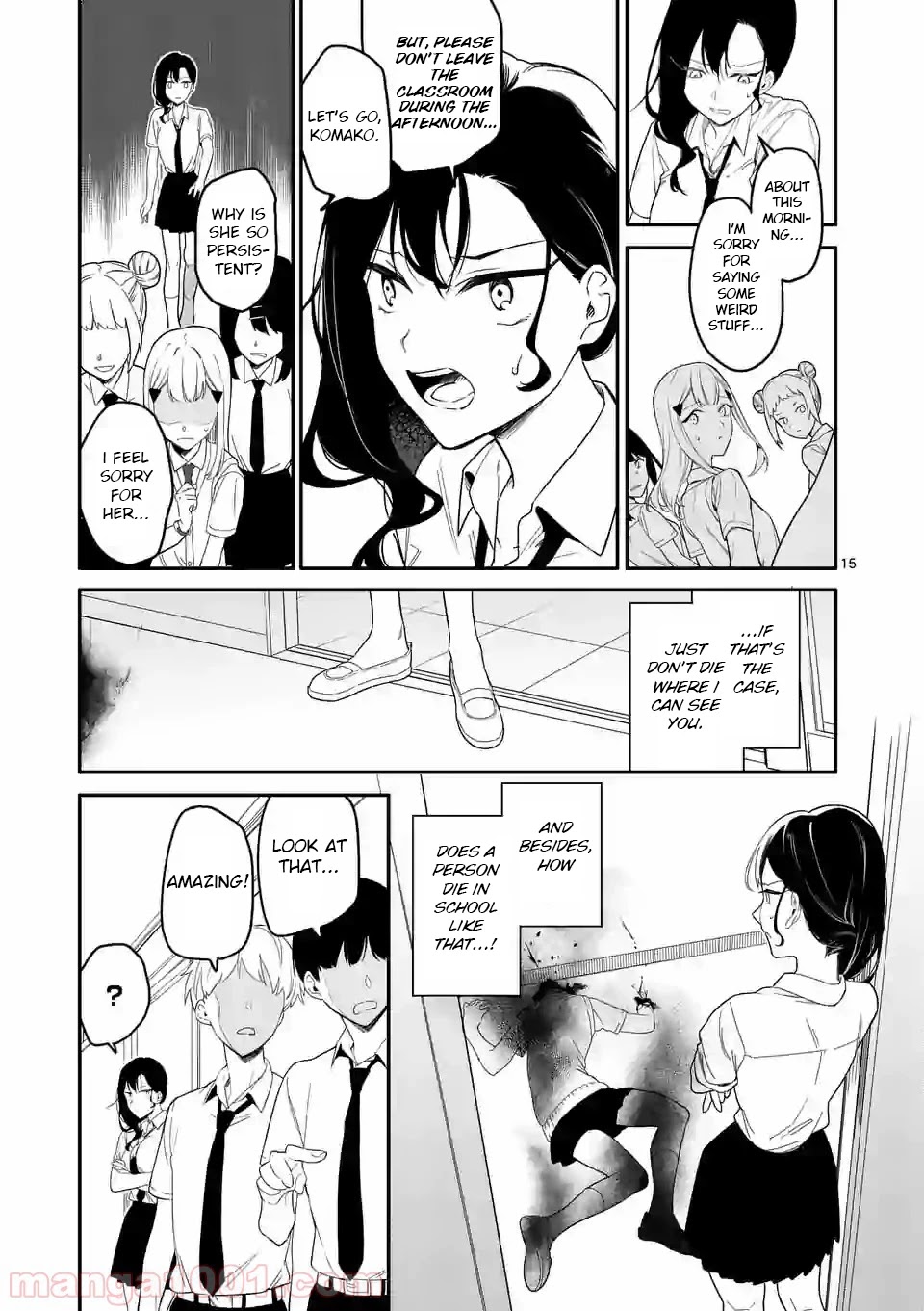 Liar Satsuki Can See Death Chapter 1 page 15 - Chapter 1: Decapitation