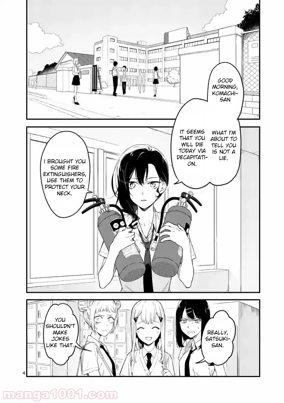 Liar Satsuki Can See Death Chapter 1 page 4 - Chapter 1: Decapitation