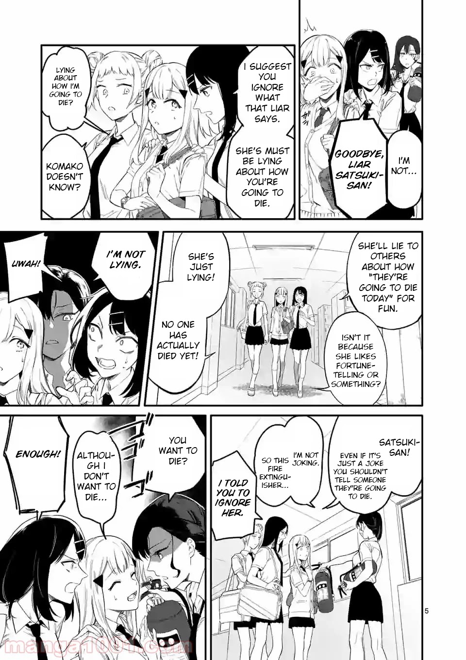 Liar Satsuki Can See Death Chapter 1 page 5 - Chapter 1: Decapitation