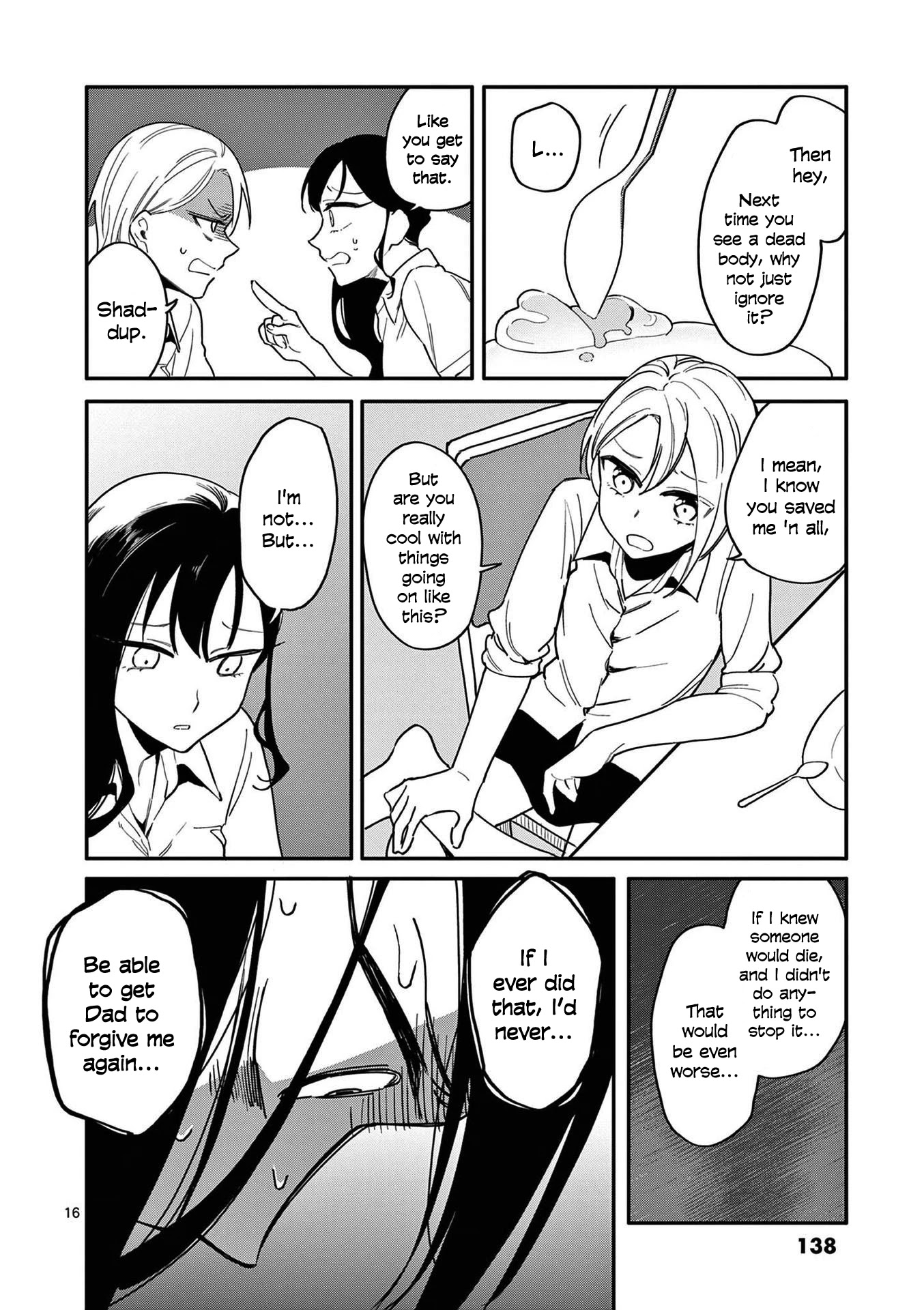 Liar Satsuki Can See Death Chapter 15 page 16 - Chapter 15: Friends (1)