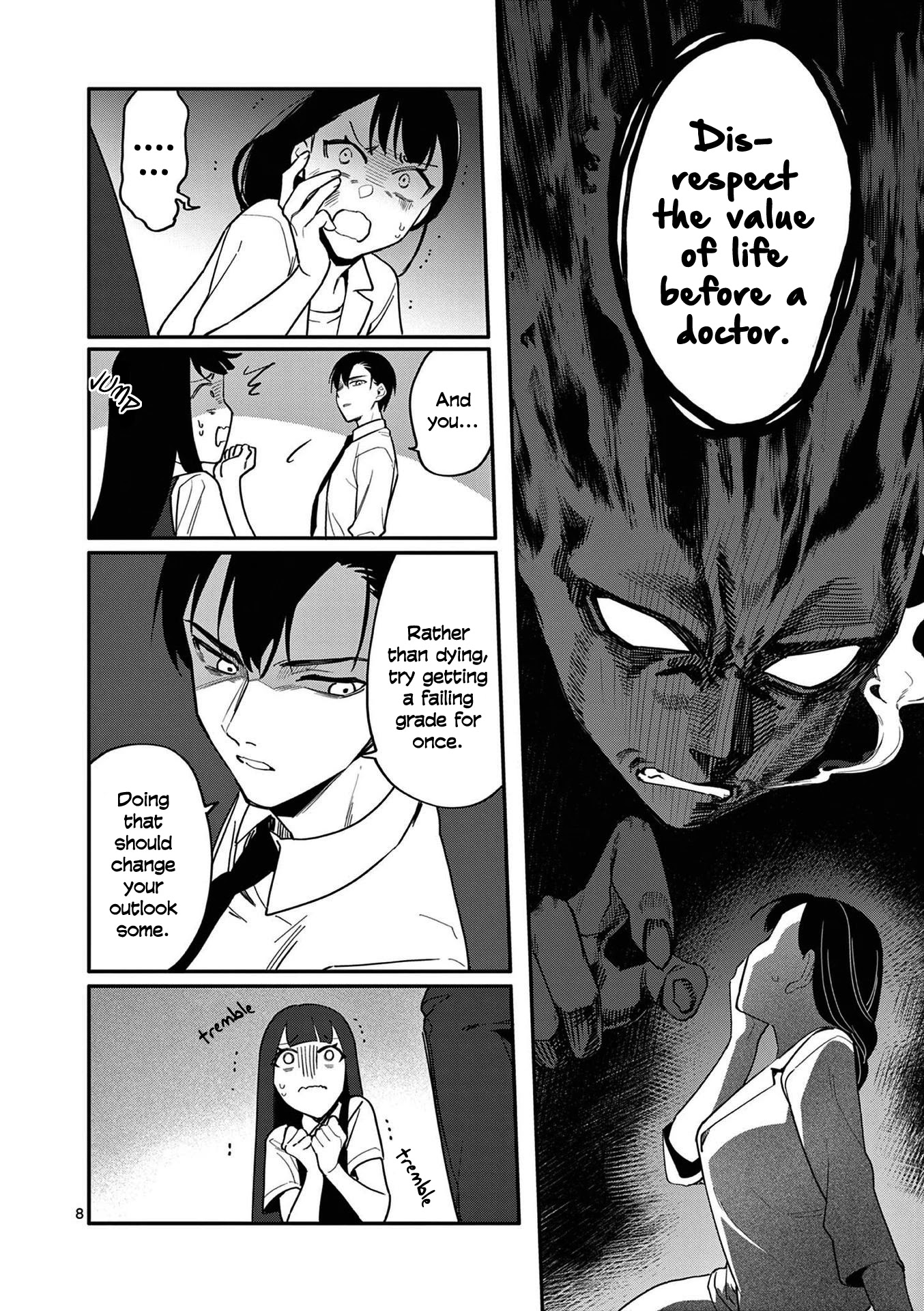 Liar Satsuki Can See Death Chapter 15 page 8 - Chapter 15: Friends (1)