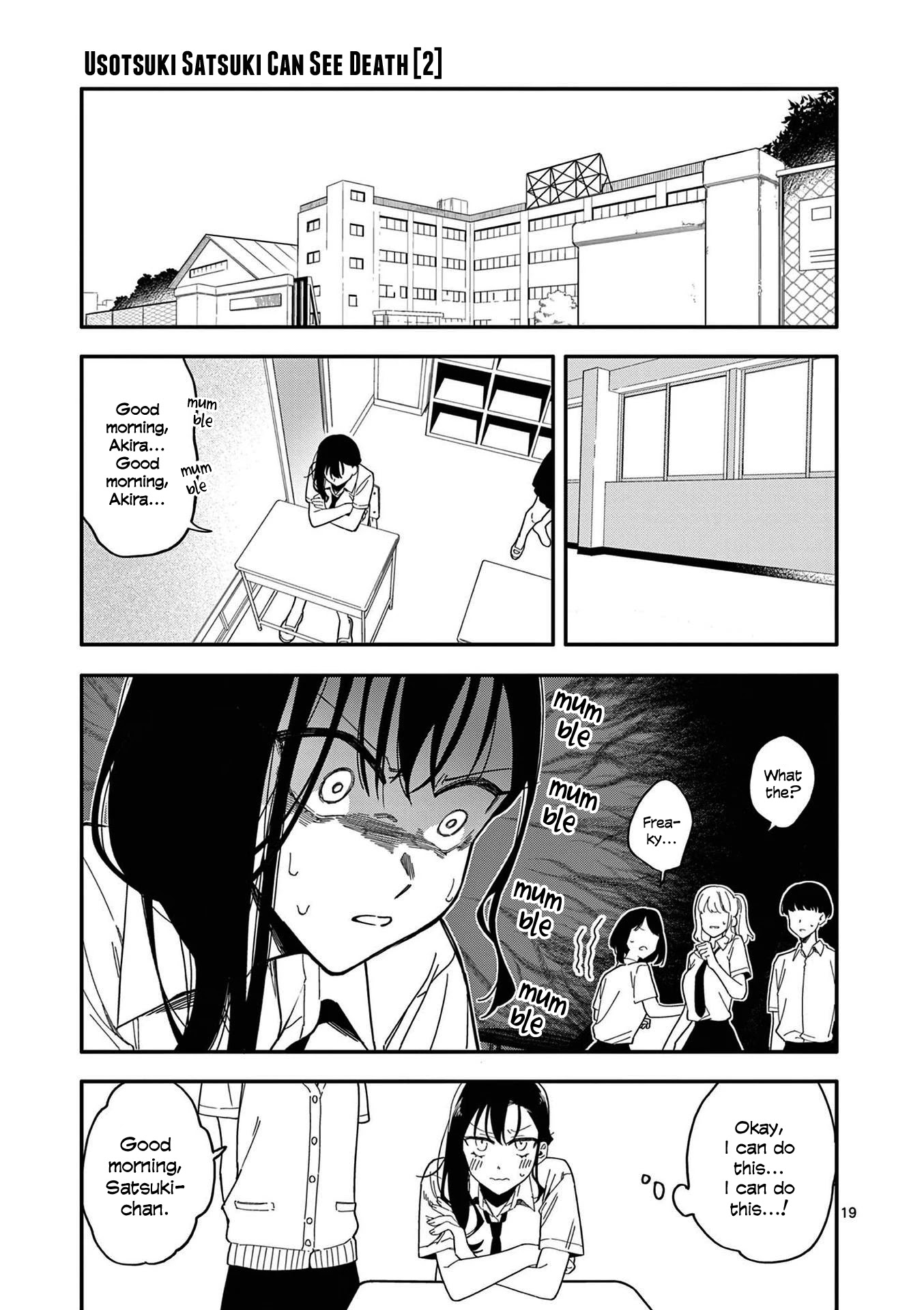 Liar Satsuki Can See Death Chapter 16 page 19 - Chapter 16: Friends (2)