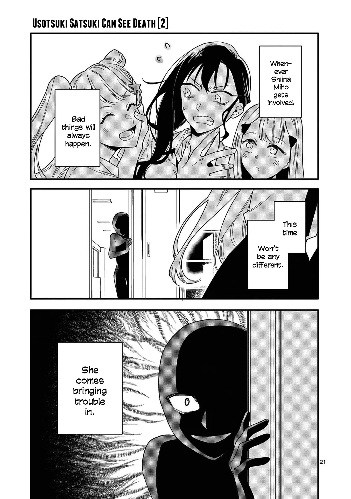 Liar Satsuki Can See Death Chapter 16 page 21 - Chapter 16: Friends (2)