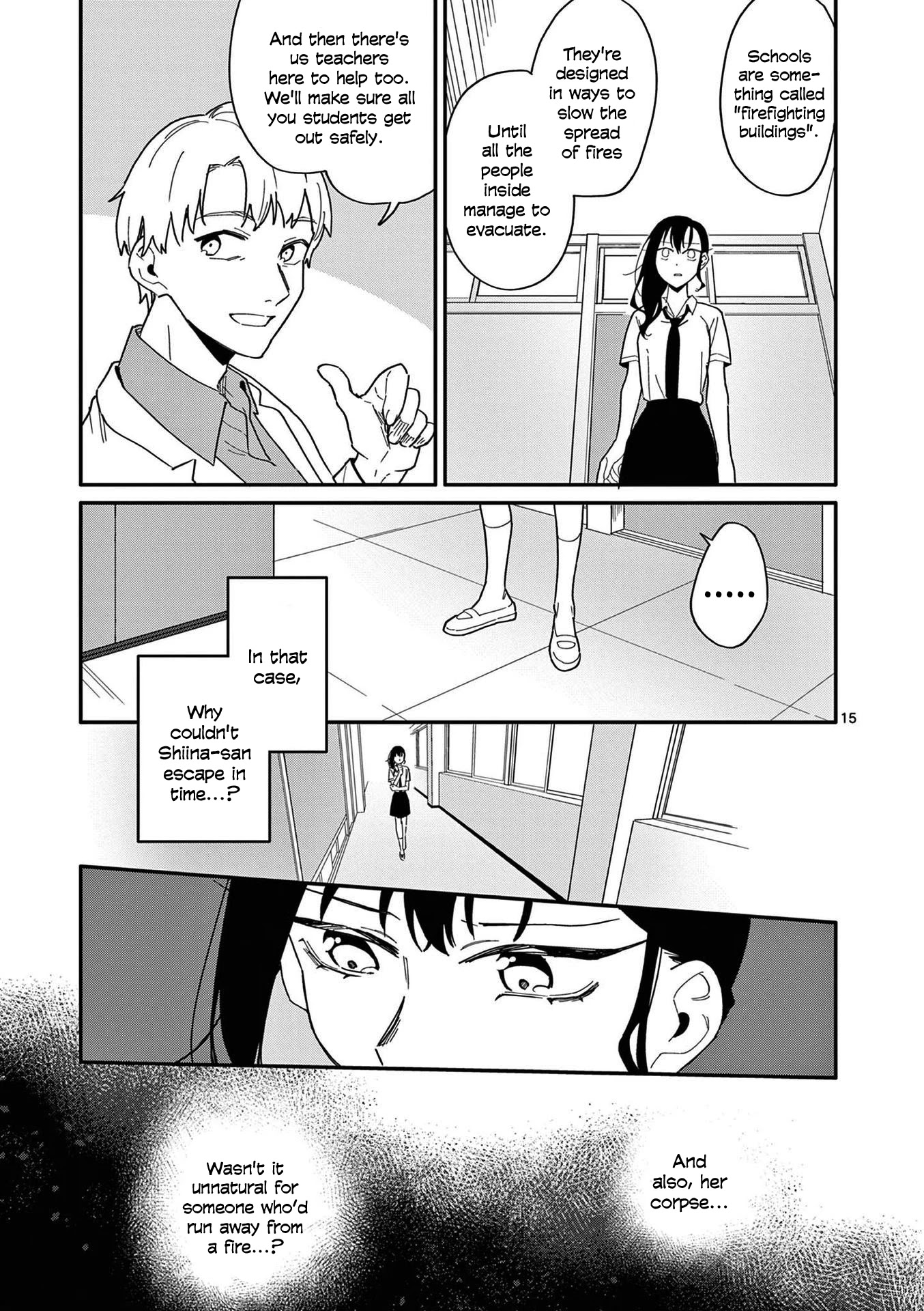 Liar Satsuki Can See Death Chapter 17 page 15 - Chapter 17: Rift (1)