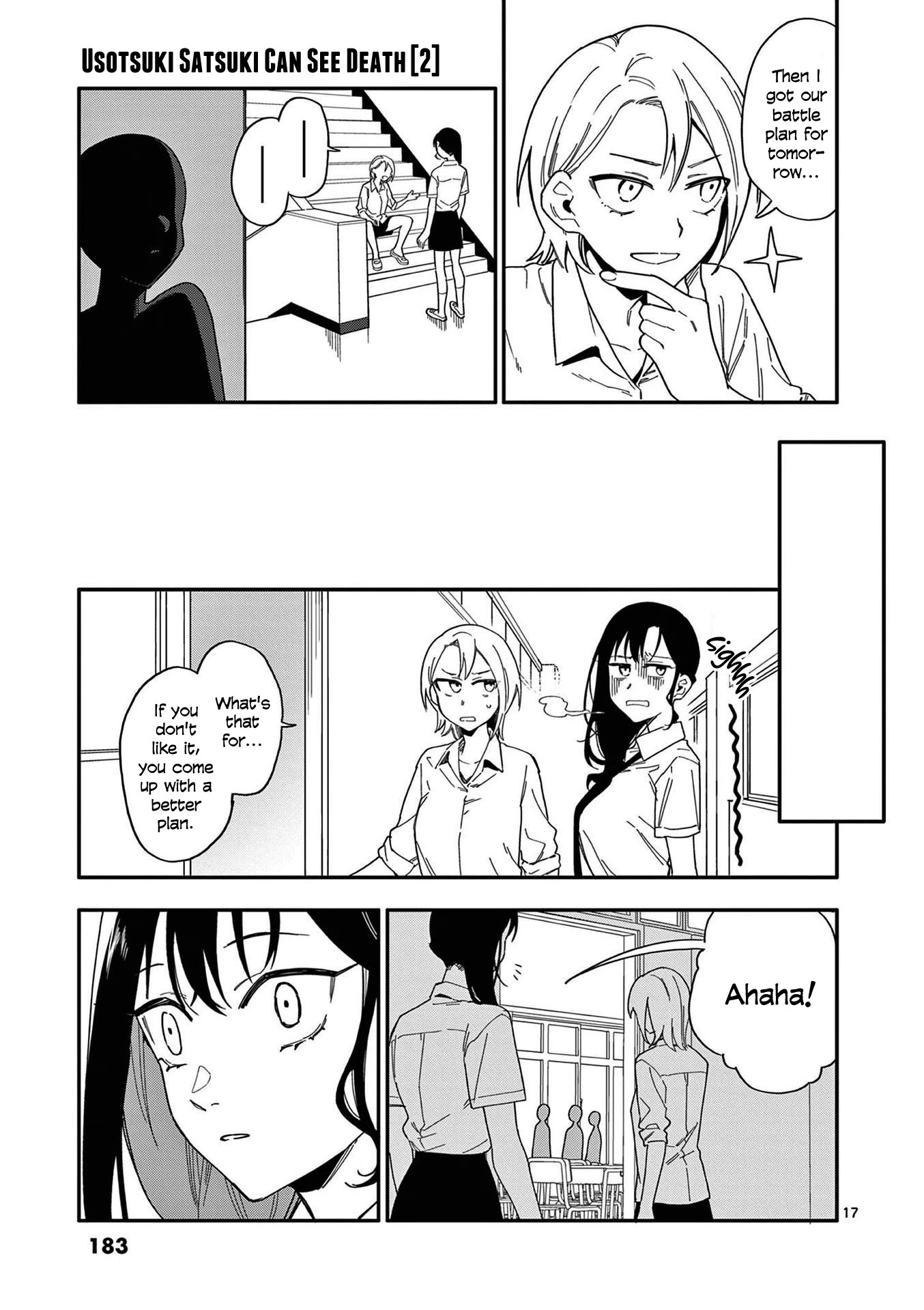 Liar Satsuki Can See Death Chapter 17 page 17 - Chapter 17: Rift (1)