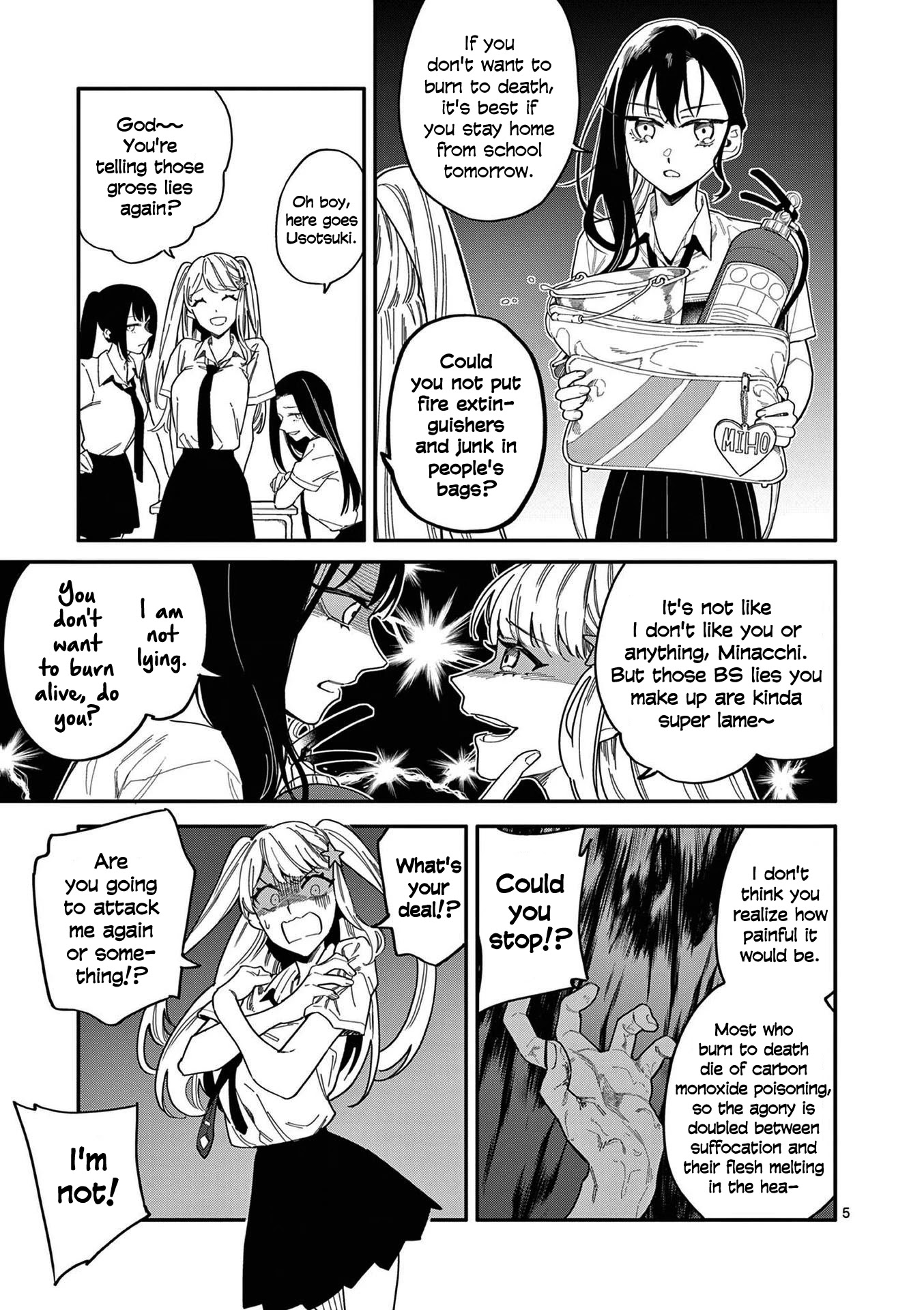 Liar Satsuki Can See Death Chapter 17 page 5 - Chapter 17: Rift (1)