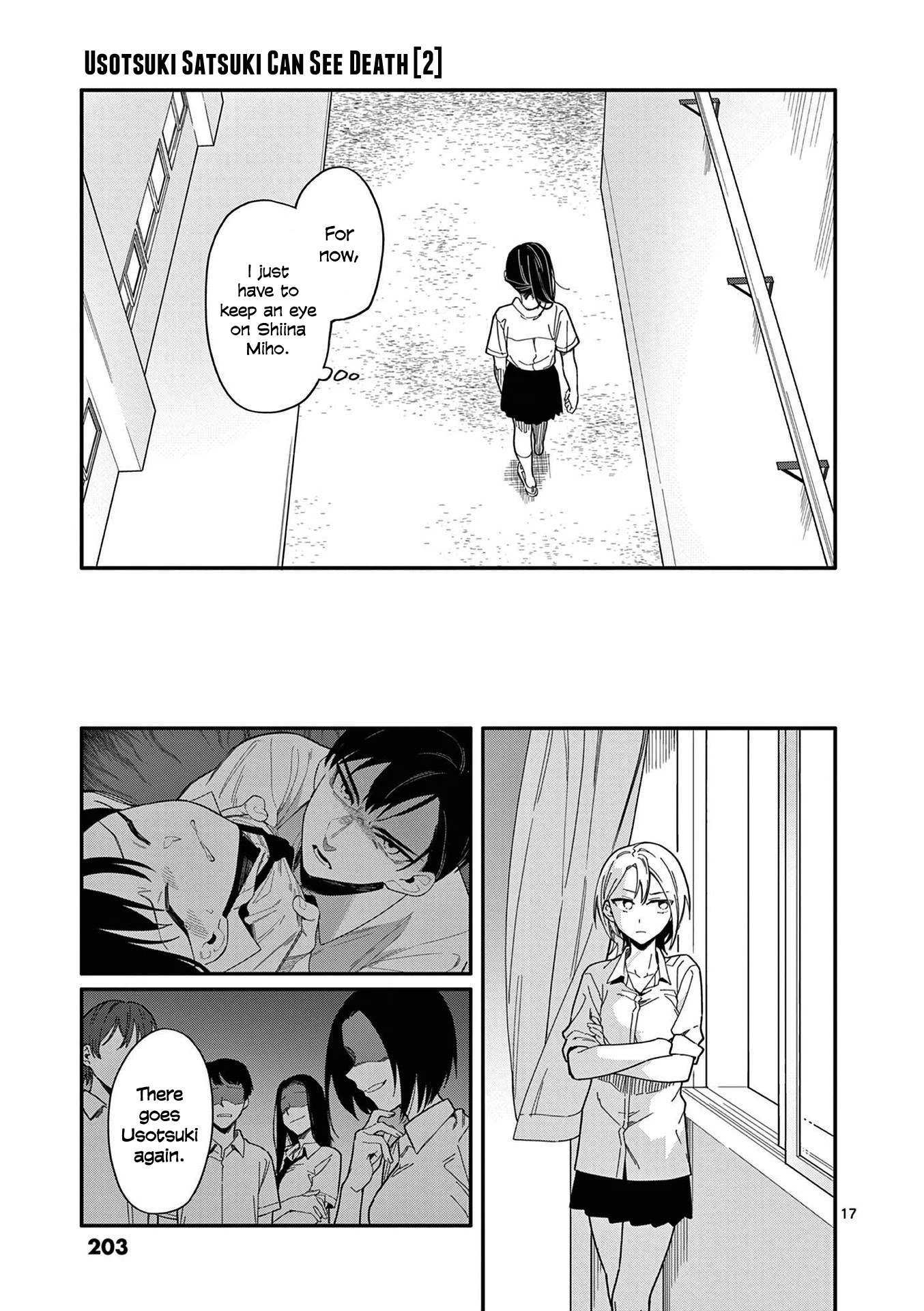 Liar Satsuki Can See Death Chapter 18 page 17 - Chapter 18: Rift (2)
