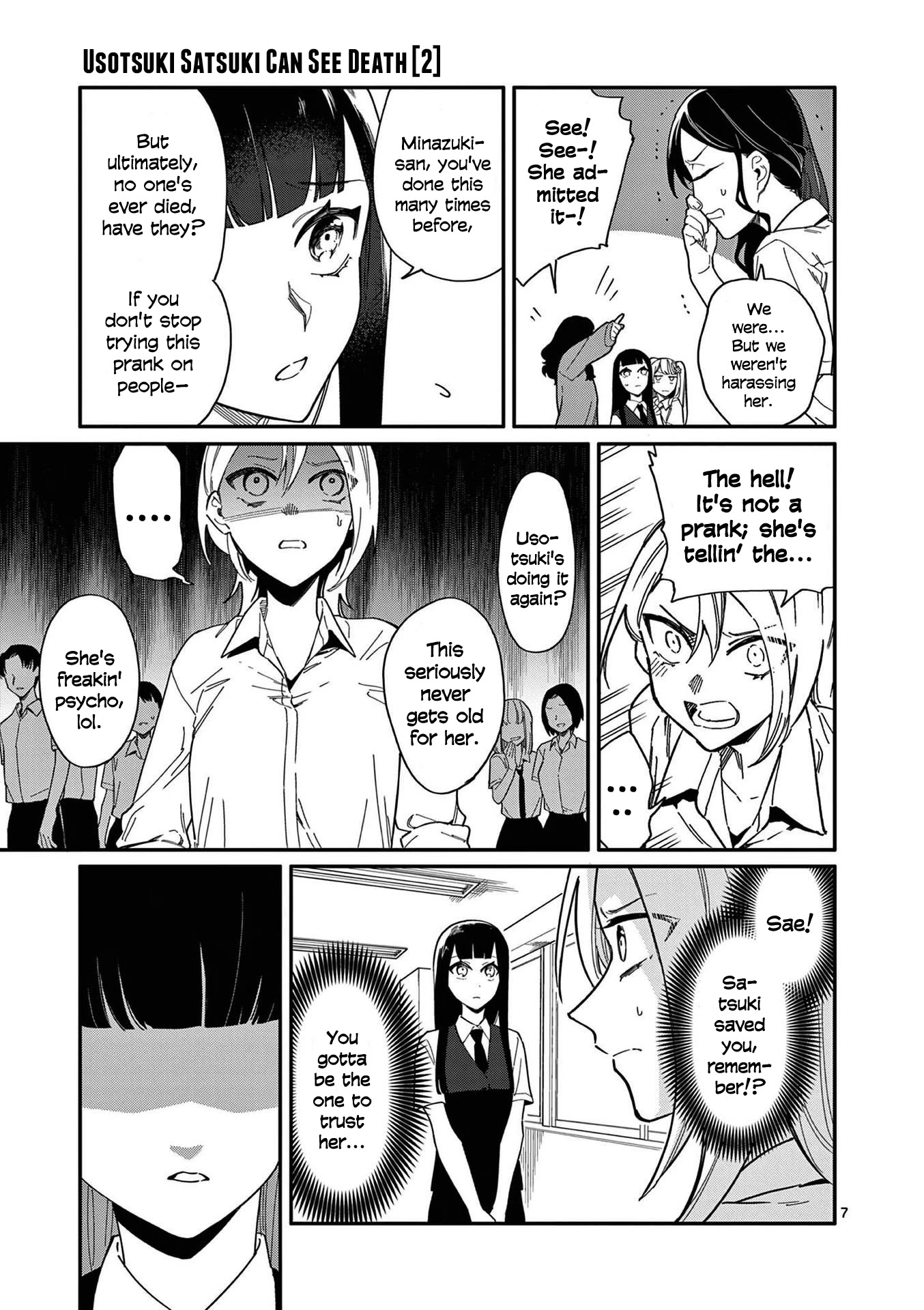 Liar Satsuki Can See Death Chapter 18 page 7 - Chapter 18: Rift (2)