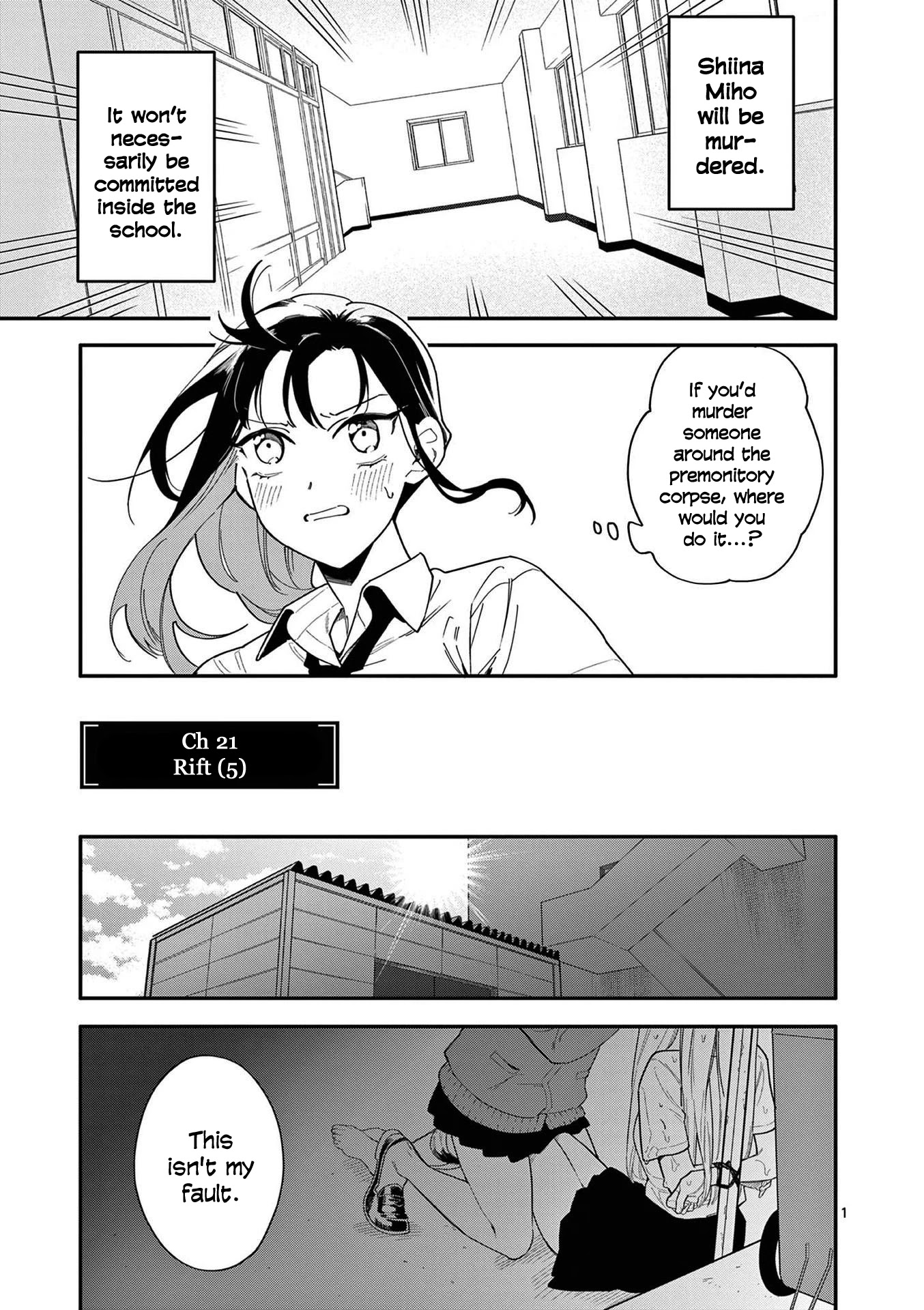 Liar Satsuki Can See Death Chapter 21 page 1 - Chapter 21: Rift (5)