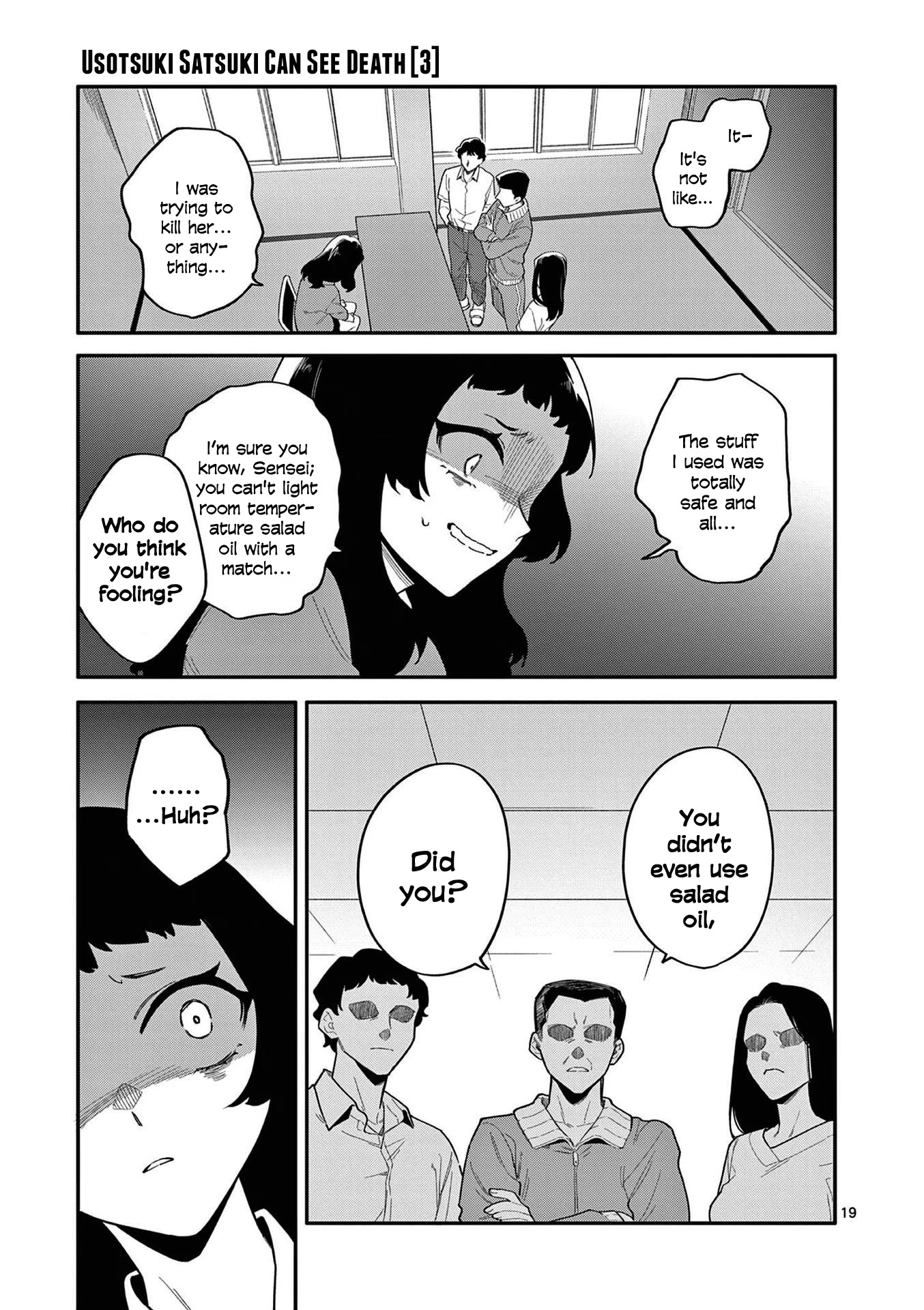 Liar Satsuki Can See Death Chapter 21 page 19 - Chapter 21: Rift (5)