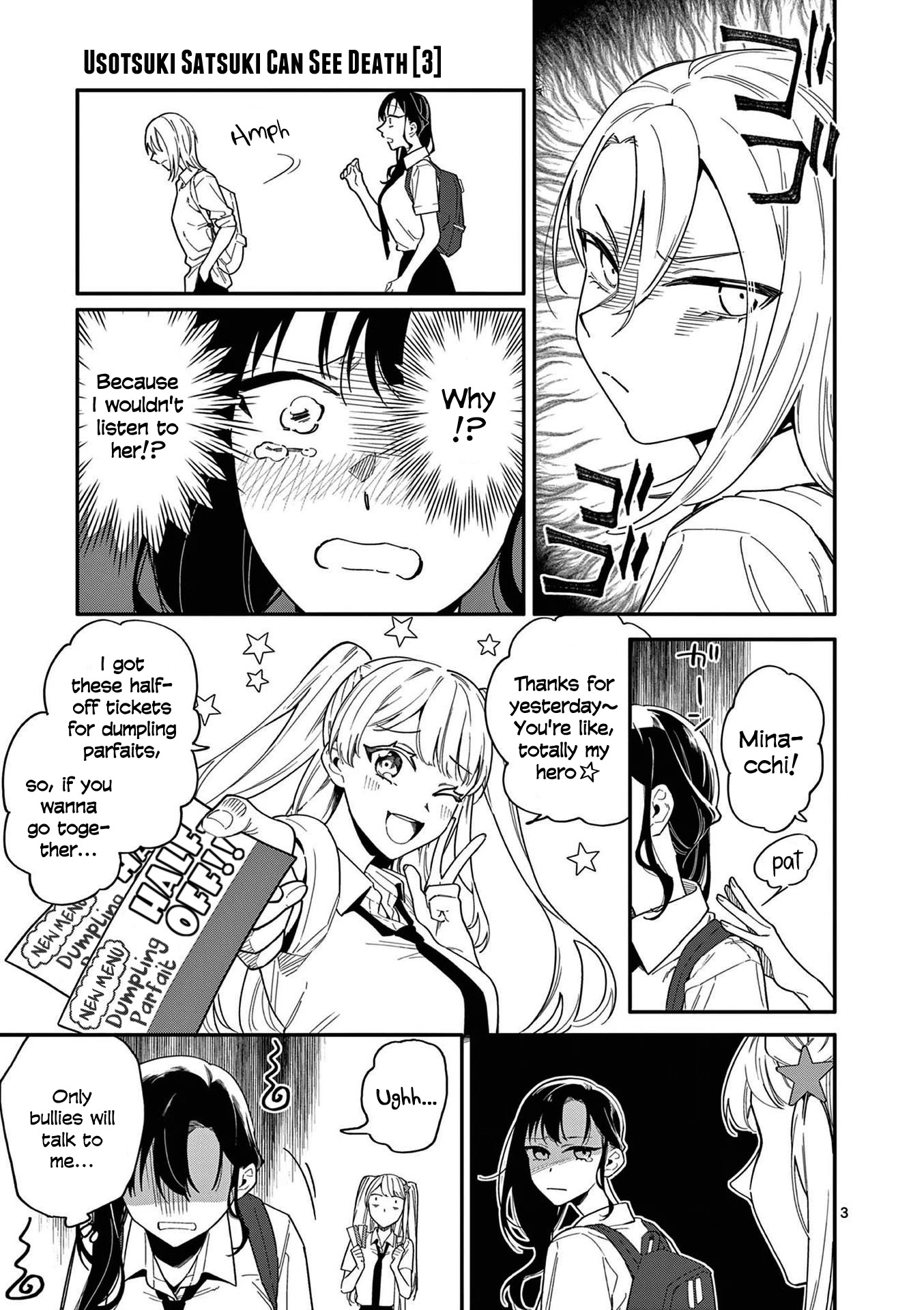 Liar Satsuki Can See Death Chapter 22 page 3 - Chapter 22: Day Off (1)