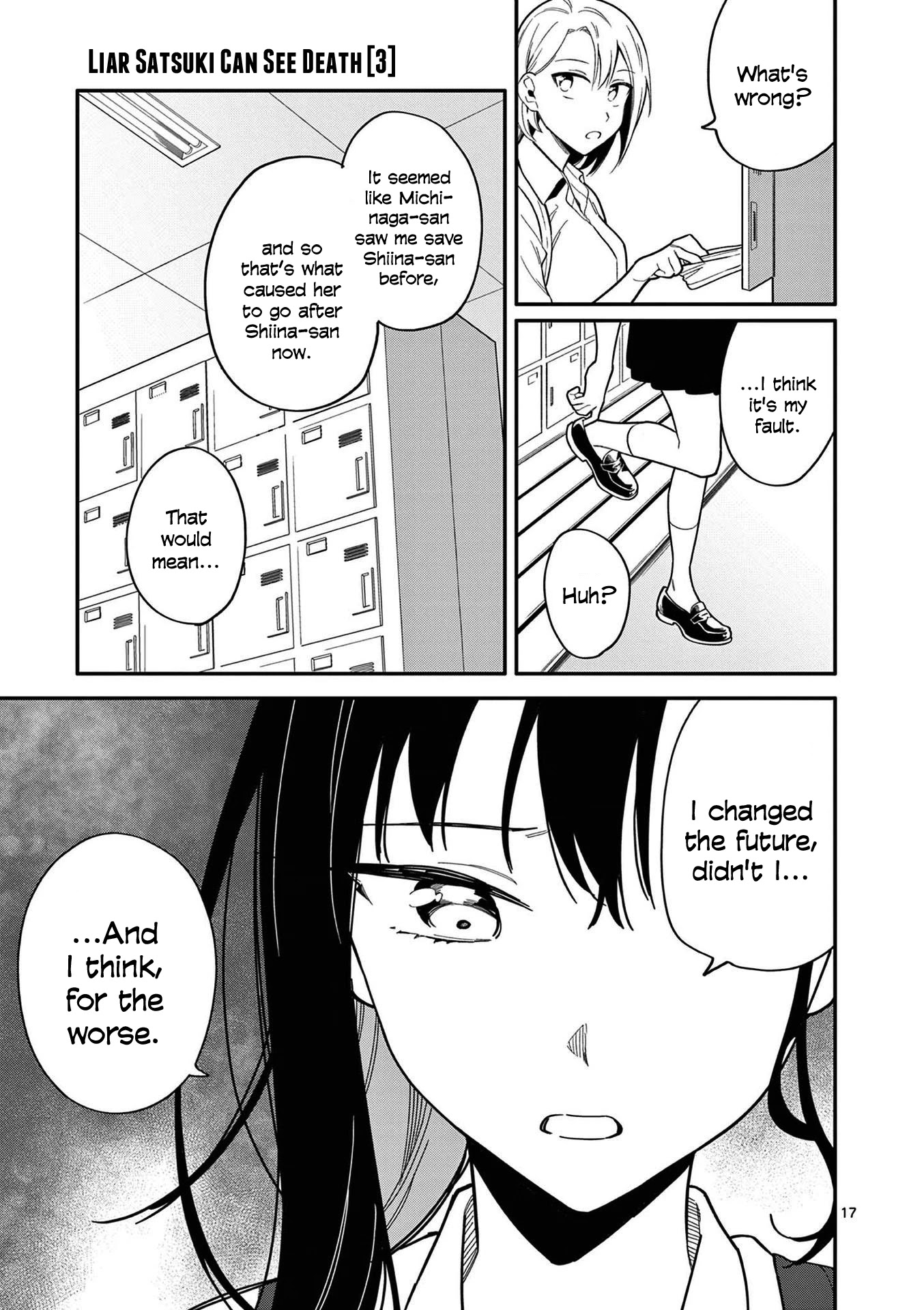 Liar Satsuki Can See Death Chapter 24 page 17 - Chapter 24: Reconciliation