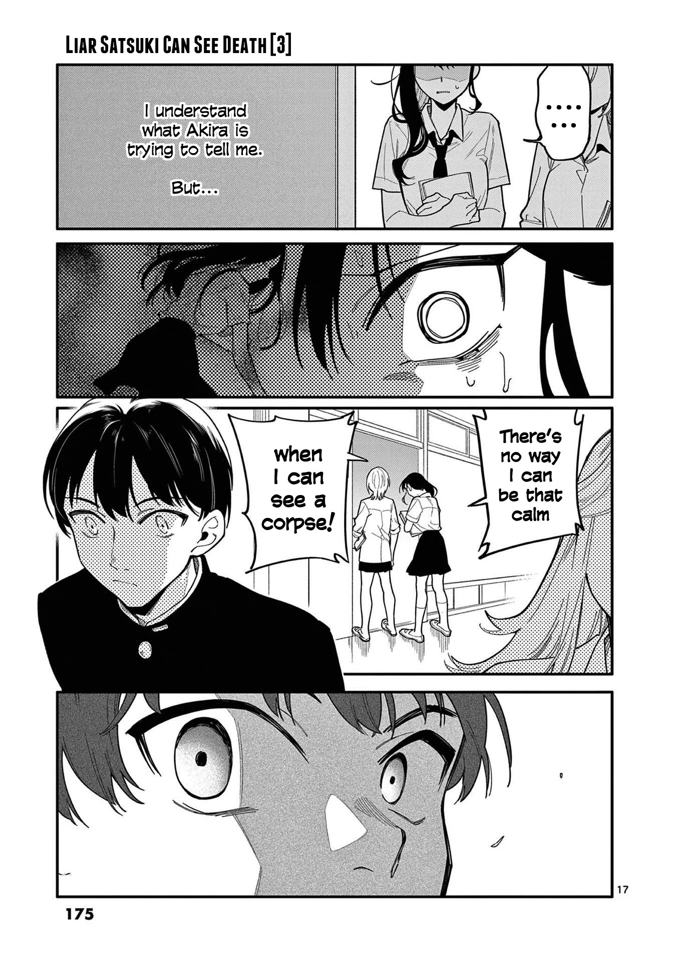 Liar Satsuki Can See Death Chapter 27 page 17 - Chapter 27: Surveillance