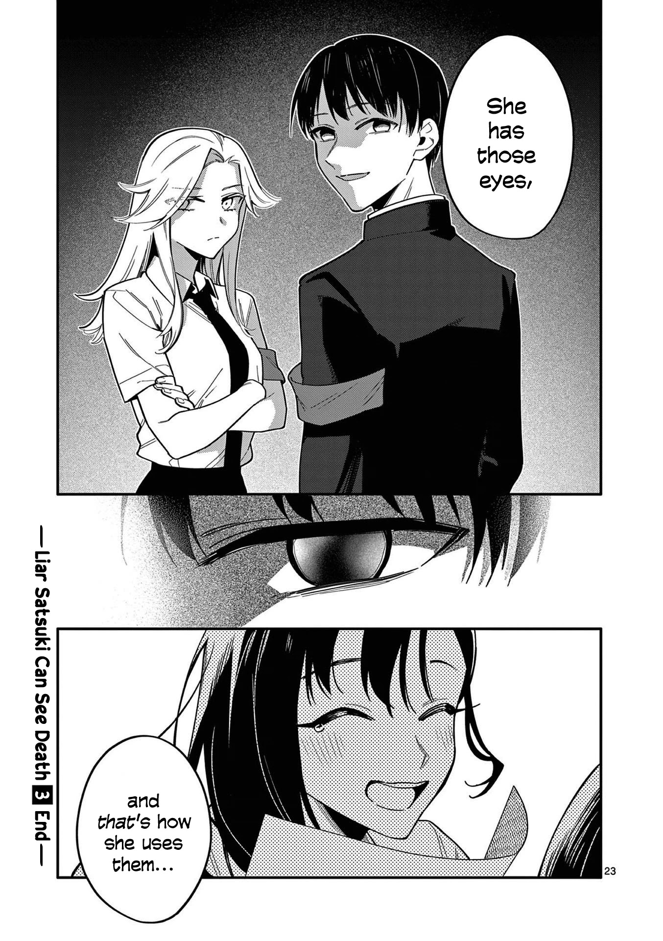 Liar Satsuki Can See Death Chapter 28 page 23 - Chapter 28: Commendation