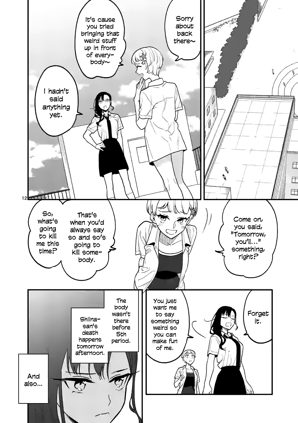 Liar Satsuki Can See Death Chapter 32 page 12 - Chapter 32: Trust