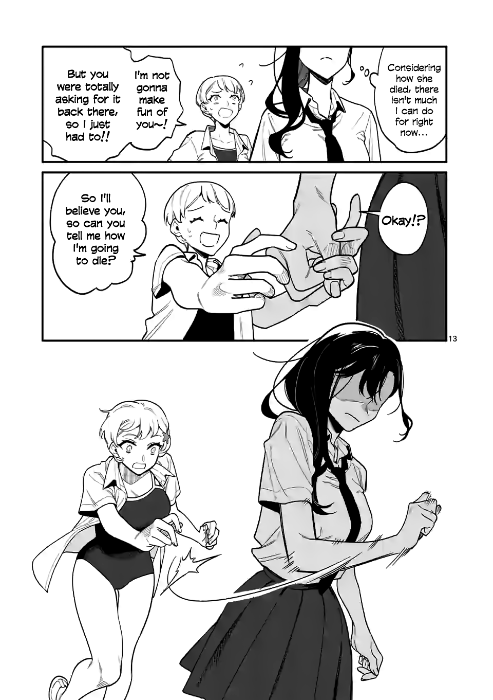 Liar Satsuki Can See Death Chapter 32 page 13 - Chapter 32: Trust