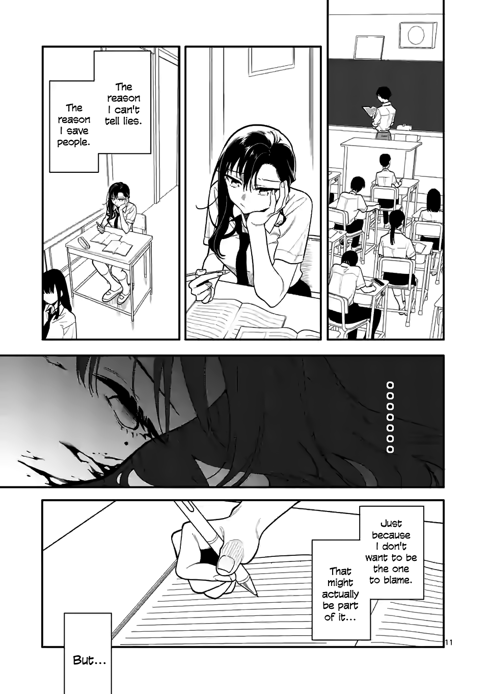 Liar Satsuki Can See Death Chapter 33 page 11 - Chapter 33: Two-Faced
