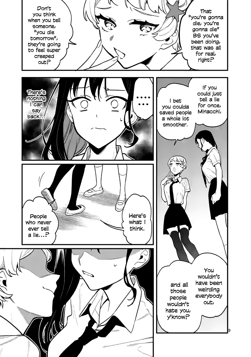 Liar Satsuki Can See Death Chapter 33 page 9 - Chapter 33: Two-Faced