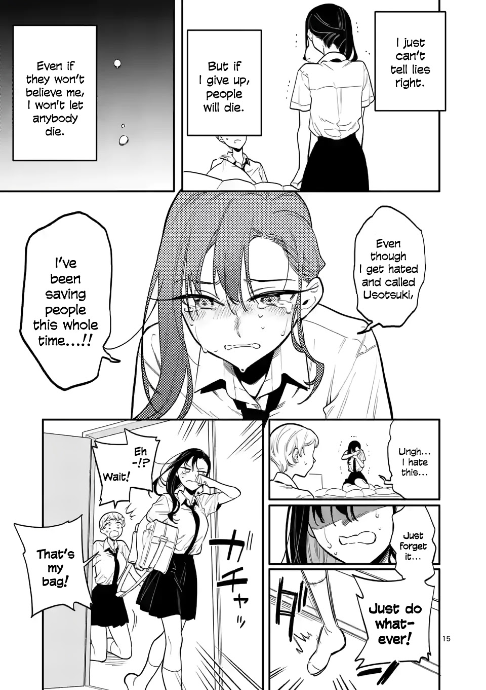 Liar Satsuki Can See Death Chapter 37 page 15 - Chapter 37: Taking Poison