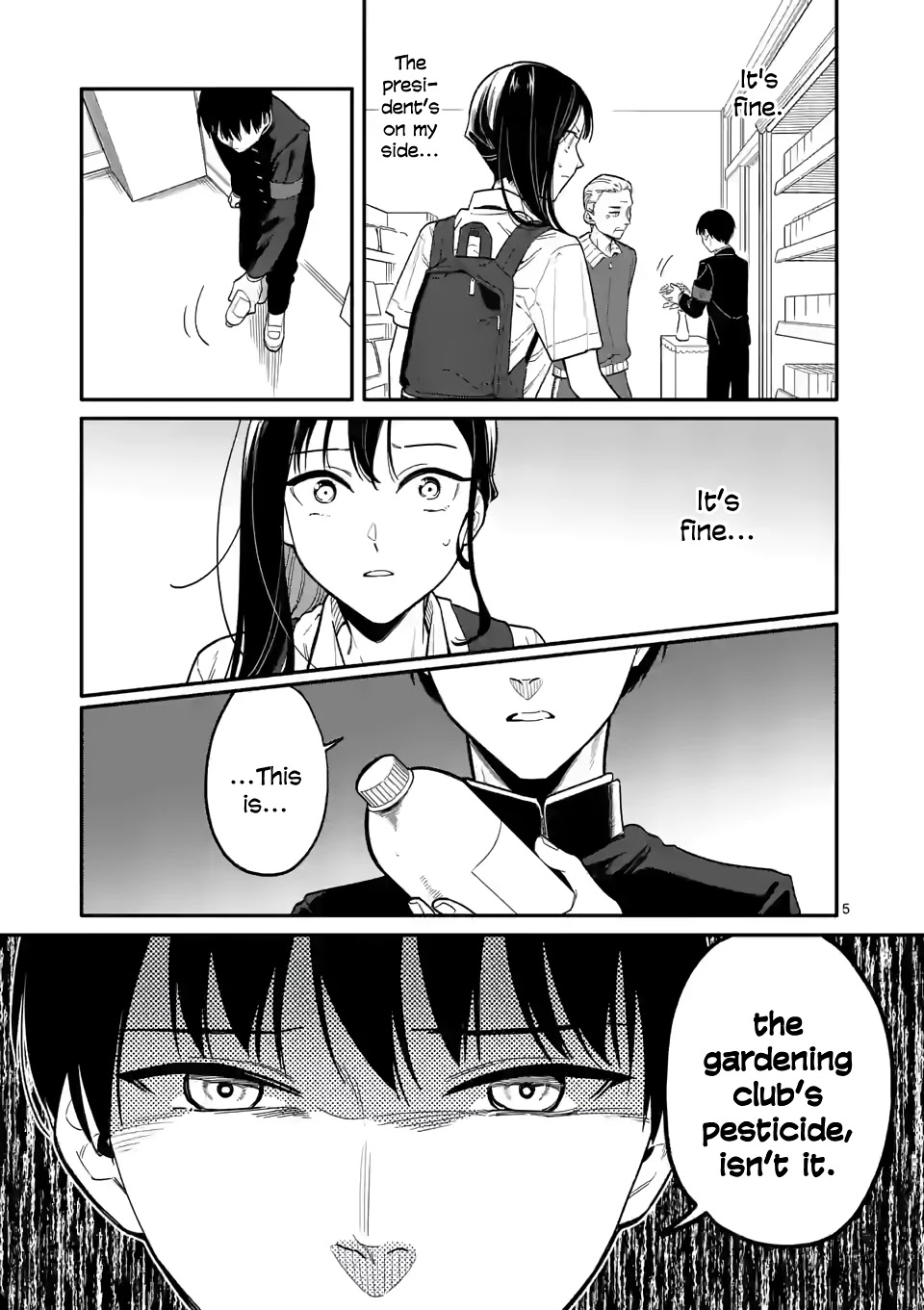 Liar Satsuki Can See Death Chapter 37 page 5 - Chapter 37: Taking Poison